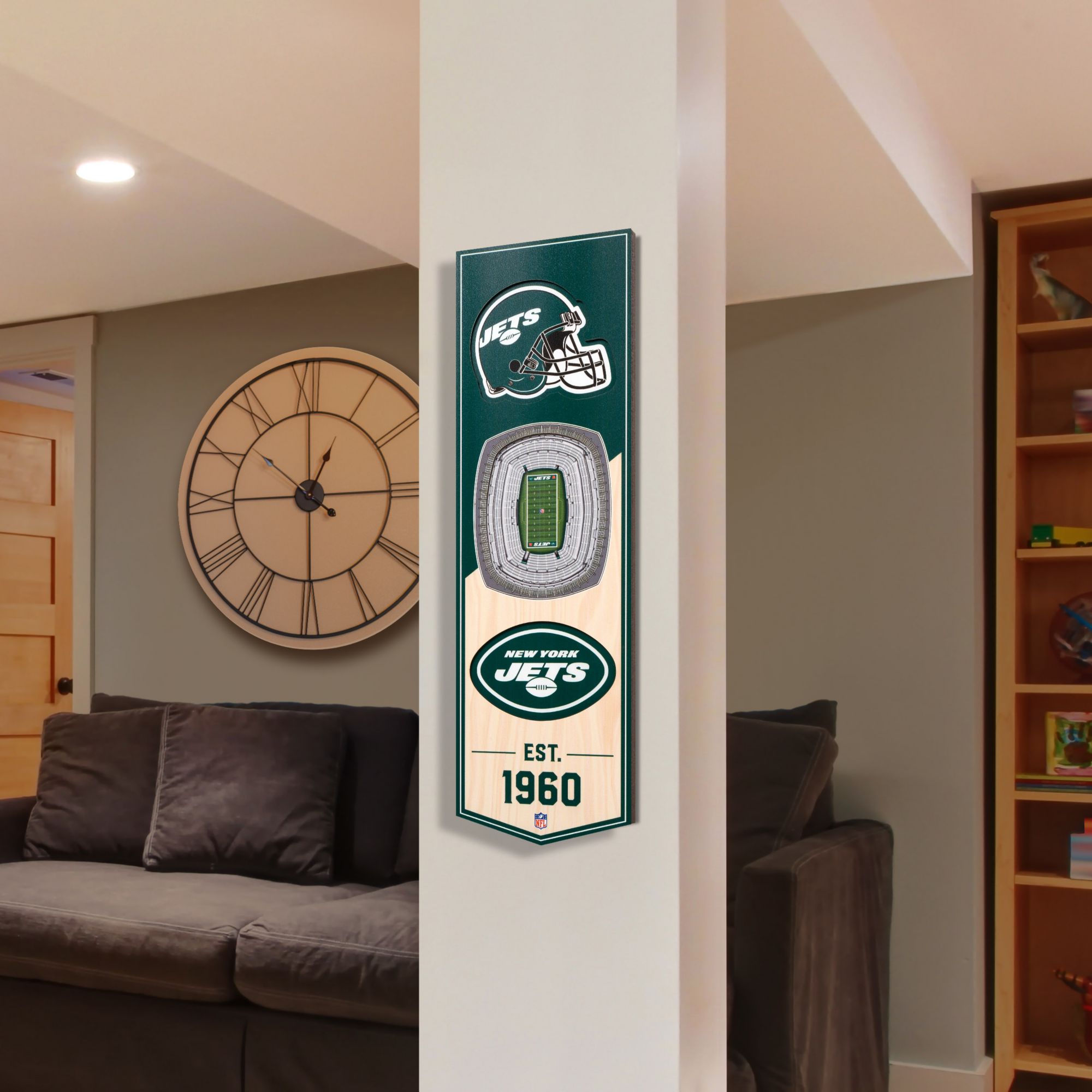 YouTheFan New York Jets 6''x19'' 3-D Banner product image
