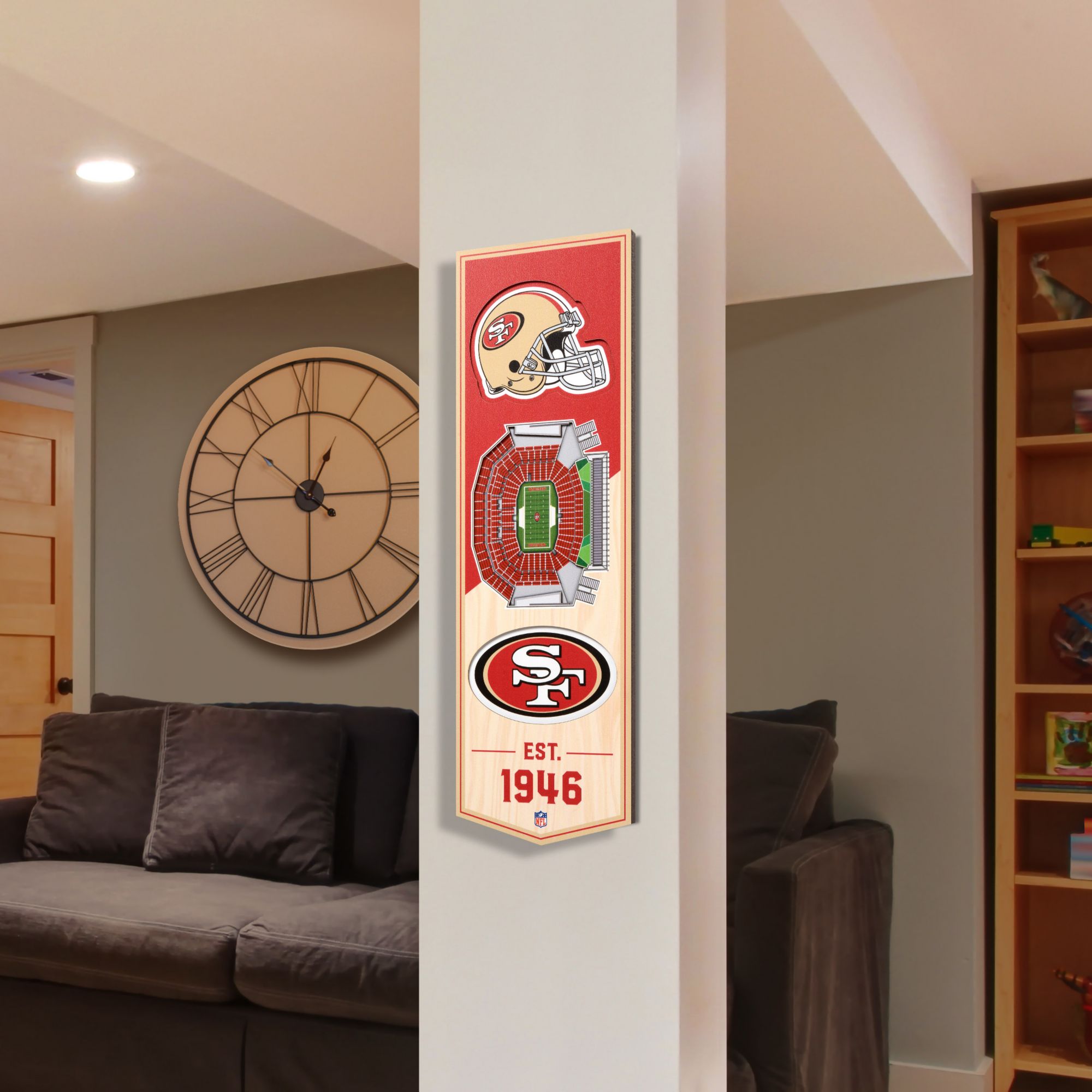 YouTheFan San Francisco 49ers 6''x19'' 3-D Banner product image