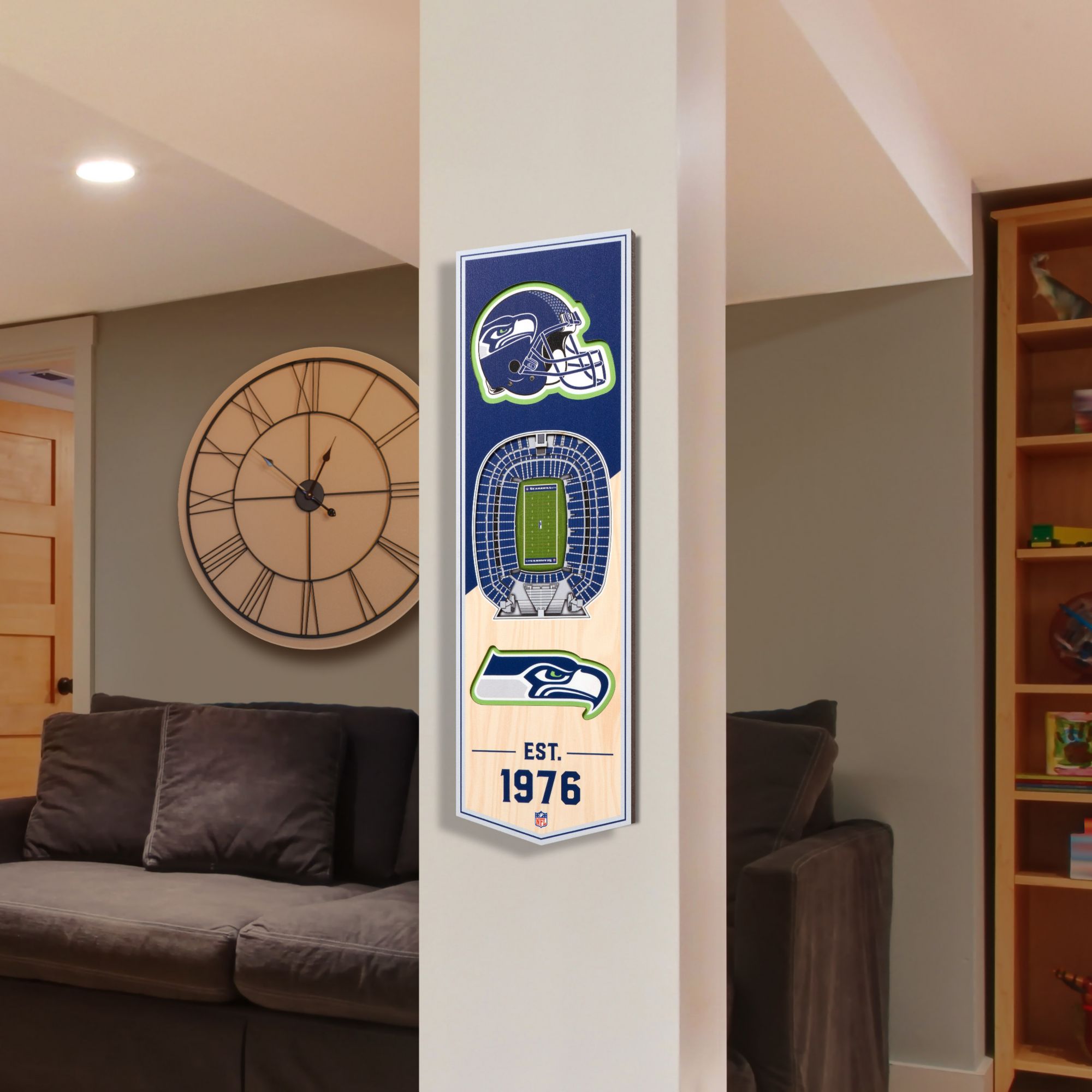 YouTheFan Seattle Seahawks 6''x19'' 3-D Banner product image