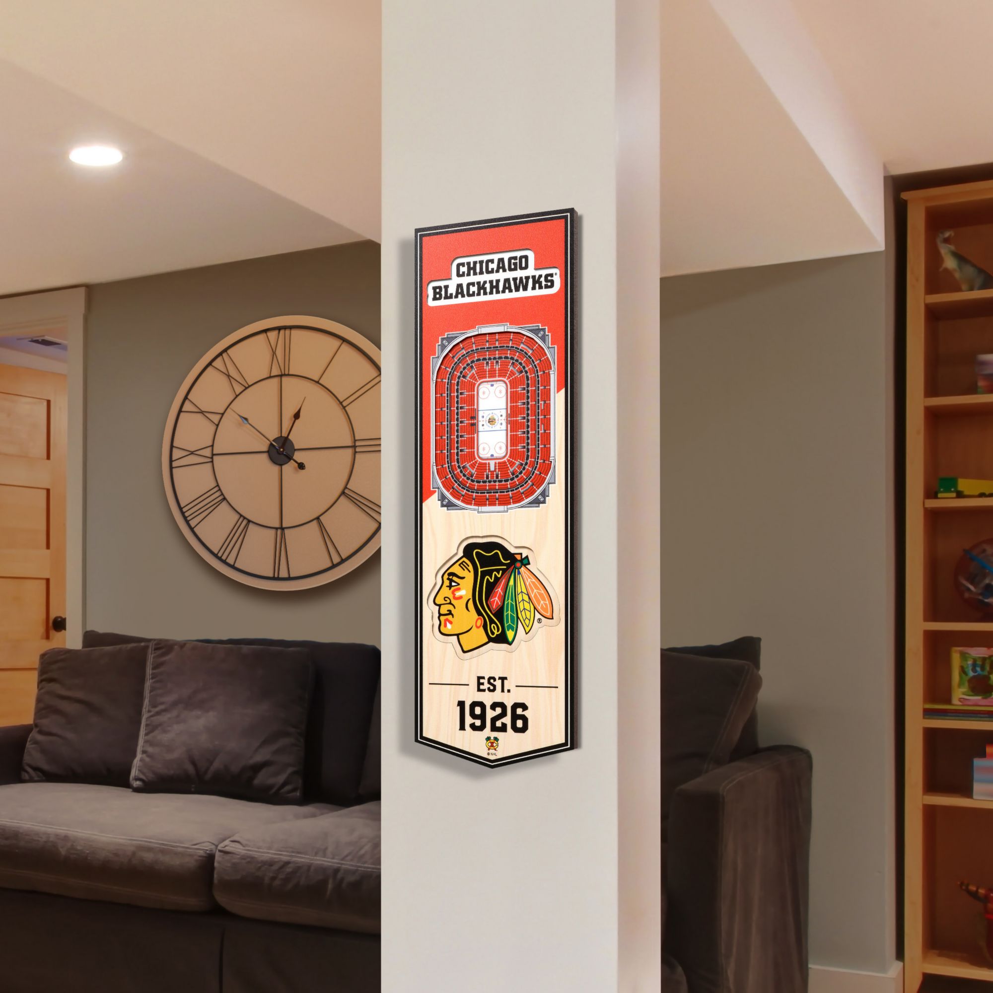 YouTheFan Chicago Blackhawks 6''x19'' 3-D Banner product image