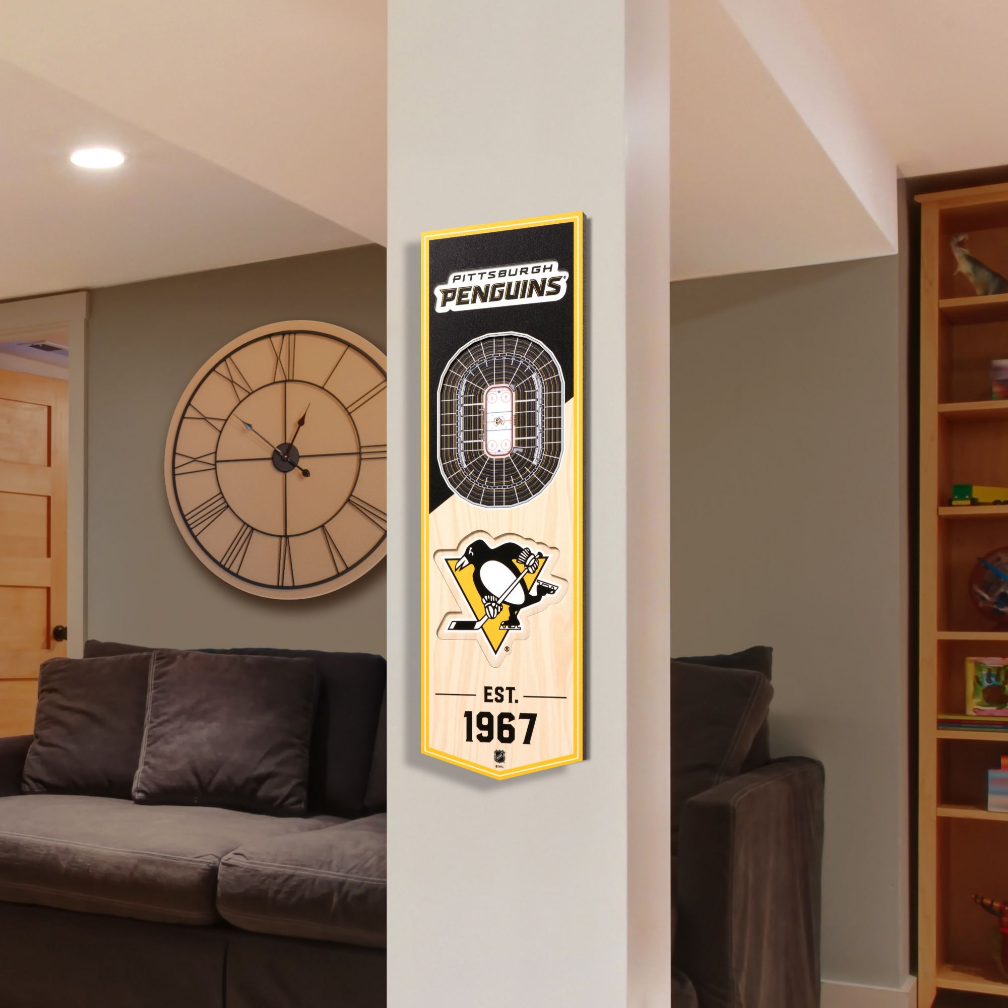 YouTheFan Pittsburgh Penguins 6''x19'' 3-D Banner product image