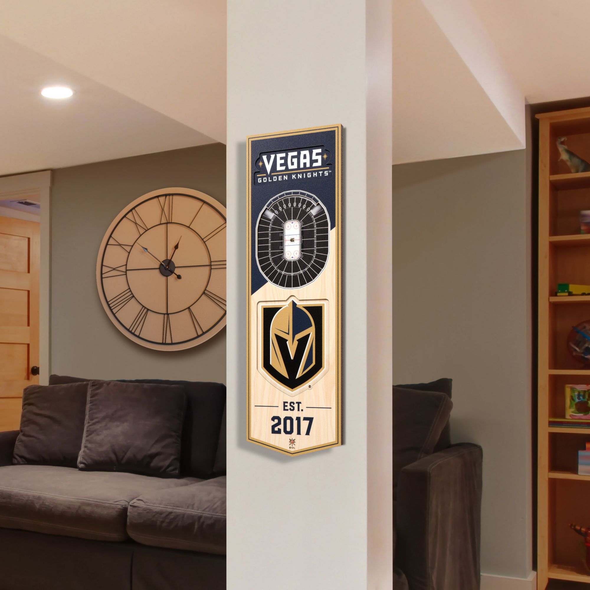 YouTheFan Vegas Golden Knights 6''x19'' 3-D Banner product image