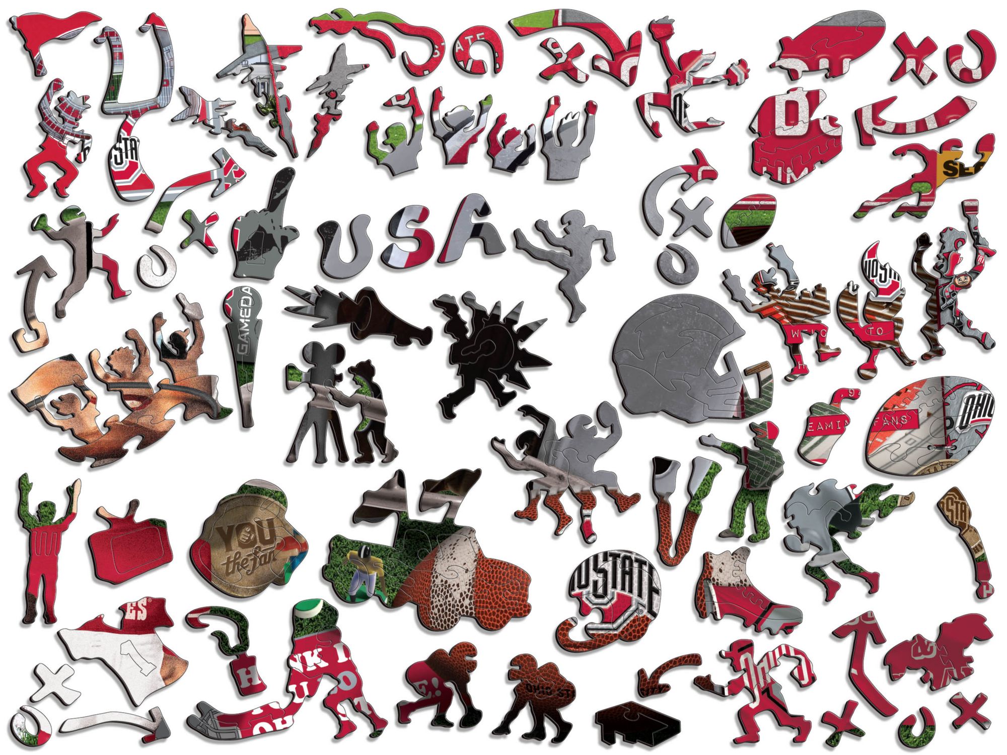 You The Fan Ohio State Buckeyes Wooden Puzzle product image
