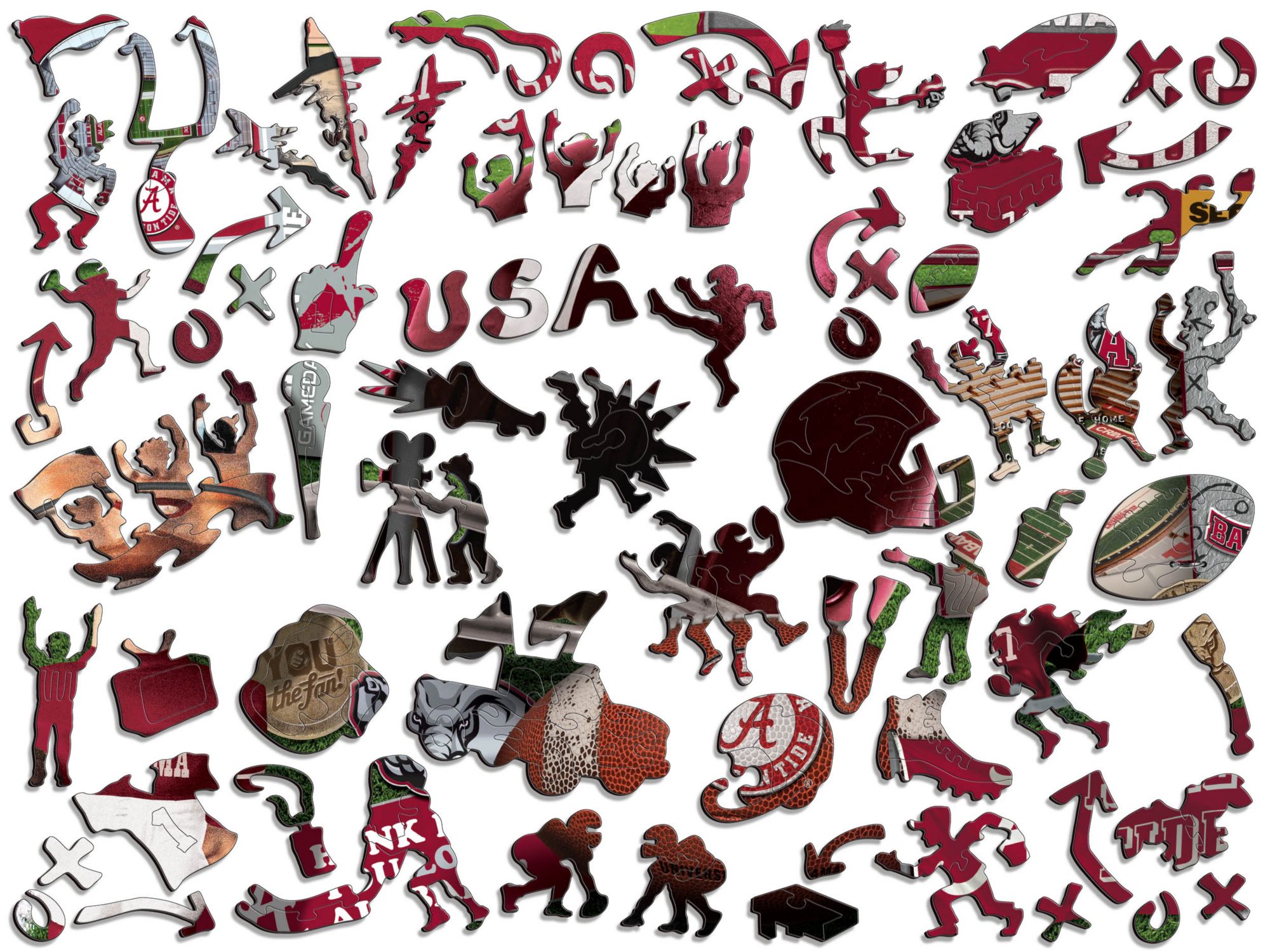 You The Fan Alabama Crimson Tide Wooden Puzzle product image