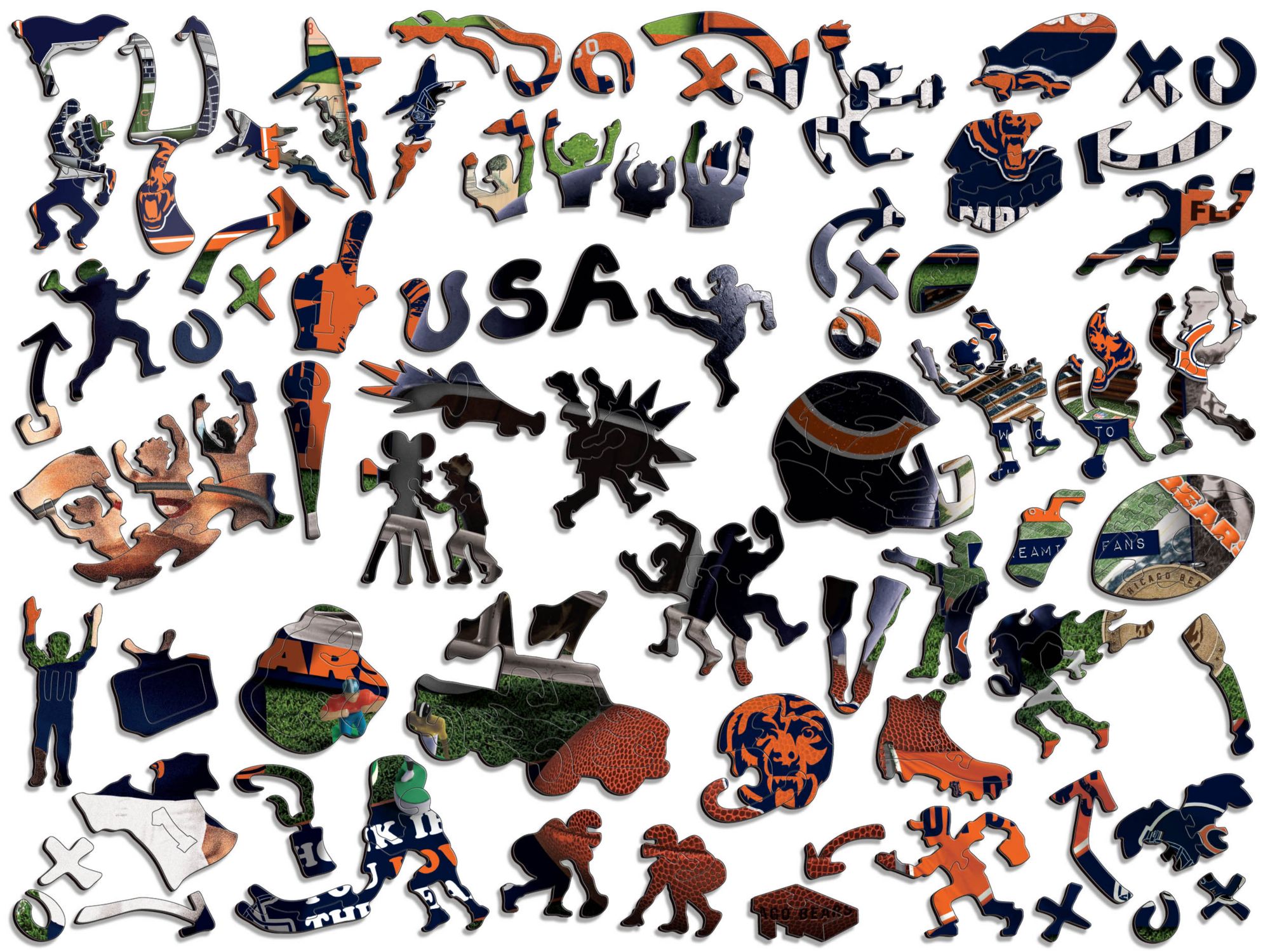 You The Fan Chicago Bears Wooden Puzzle product image