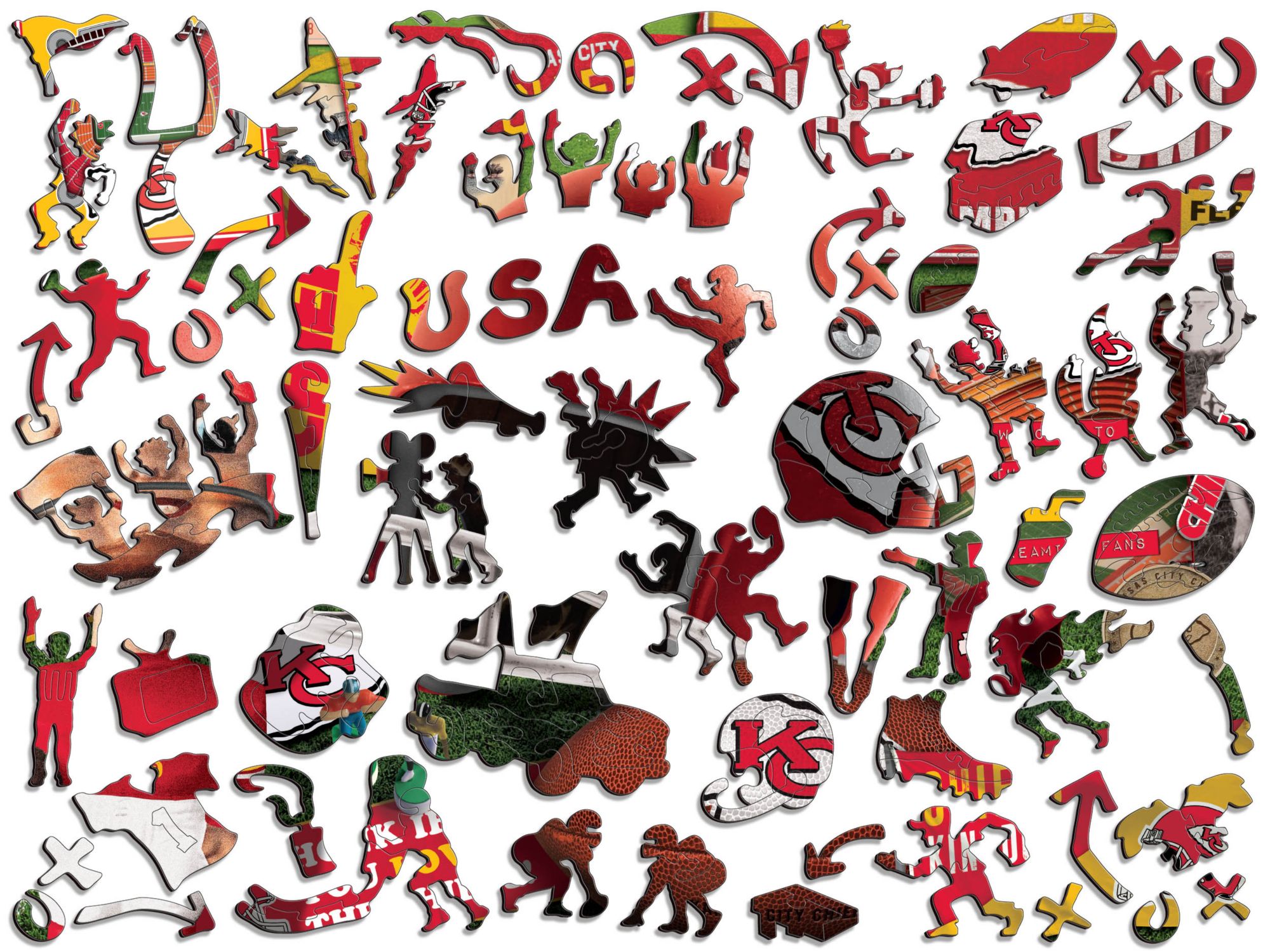 You The Fan Kansas City Chiefs Wooden Puzzle product image