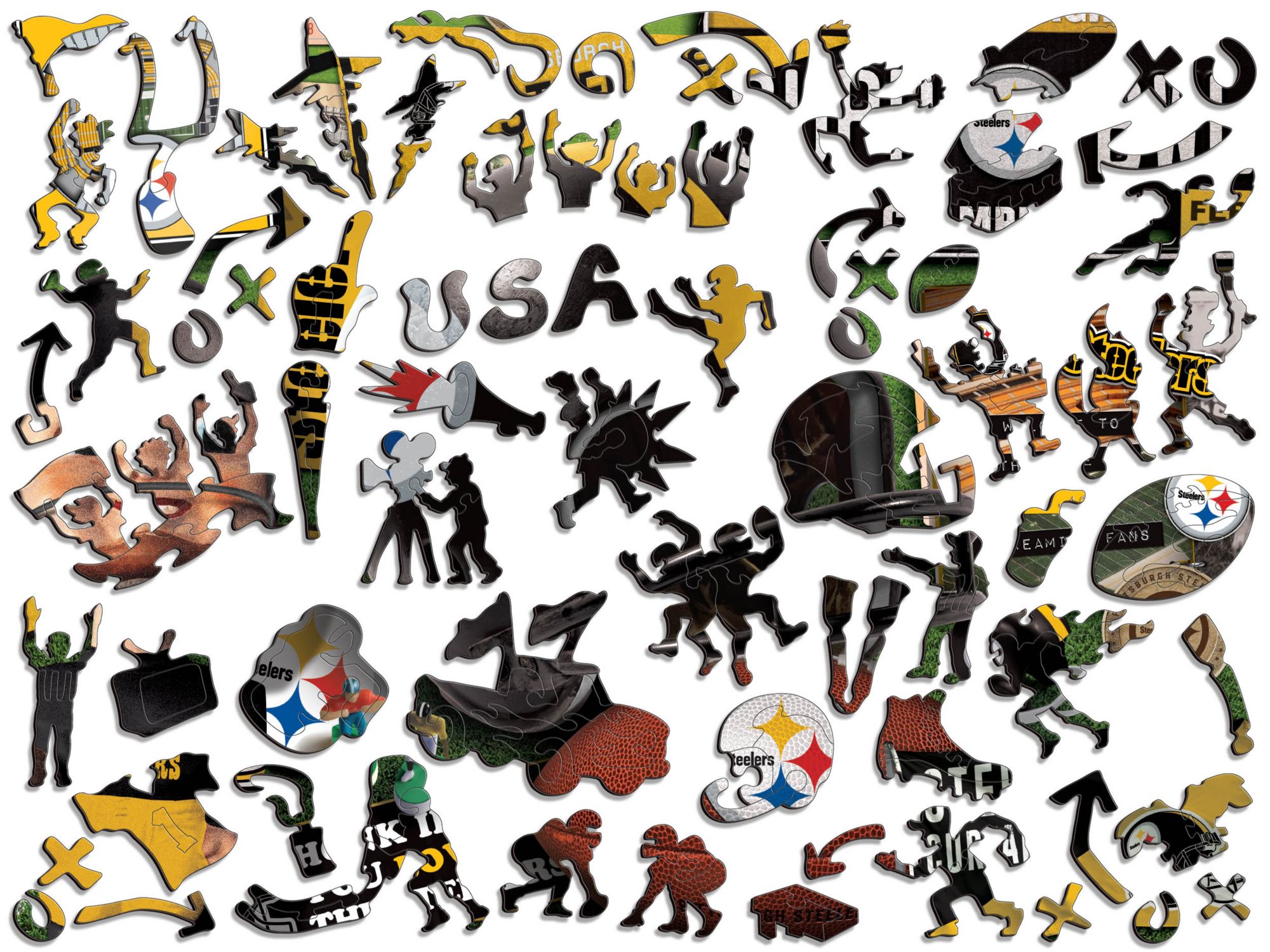 You The Fan Pittsburgh Steelers Wooden Puzzle product image