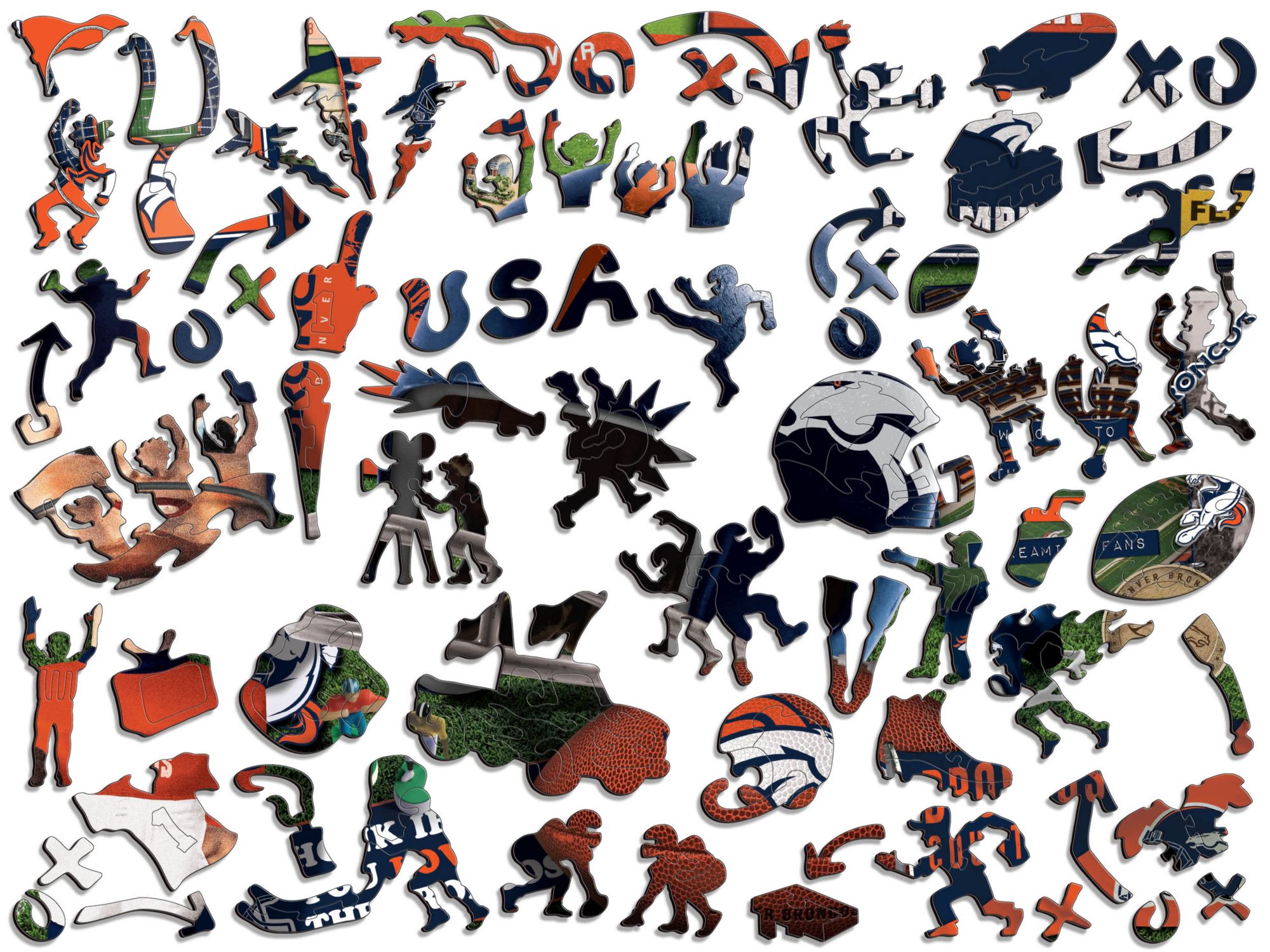 You The Fan Denver Broncos Wooden Puzzle product image