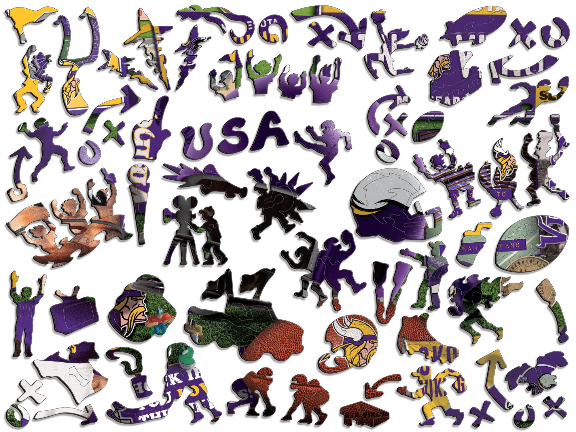 You The Fan Minnesota Vikings Wooden Puzzle product image