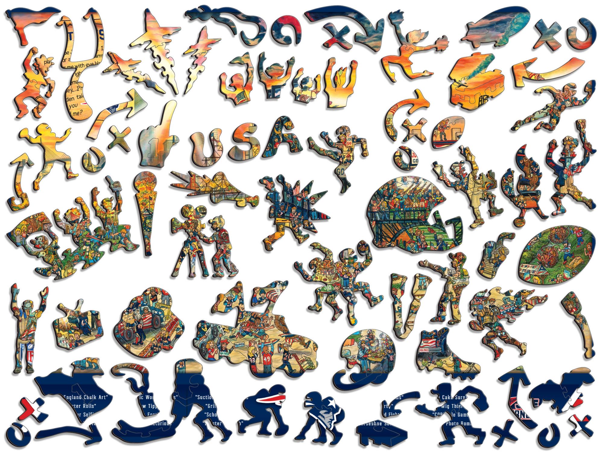 You The Fan New England Patriots Wooden Puzzle product image