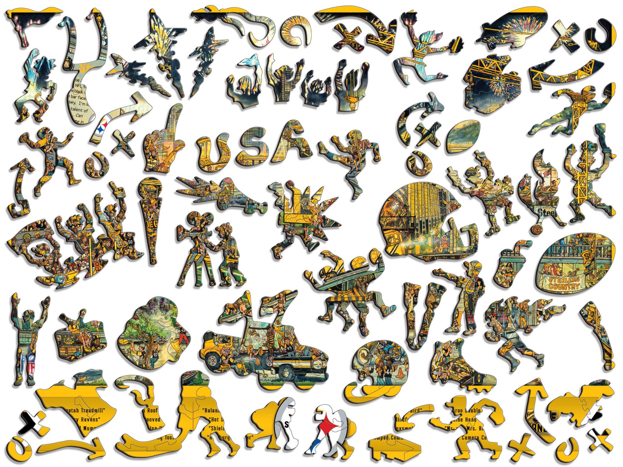 You The Fan Pittsburgh Steelers Wooden Puzzle product image