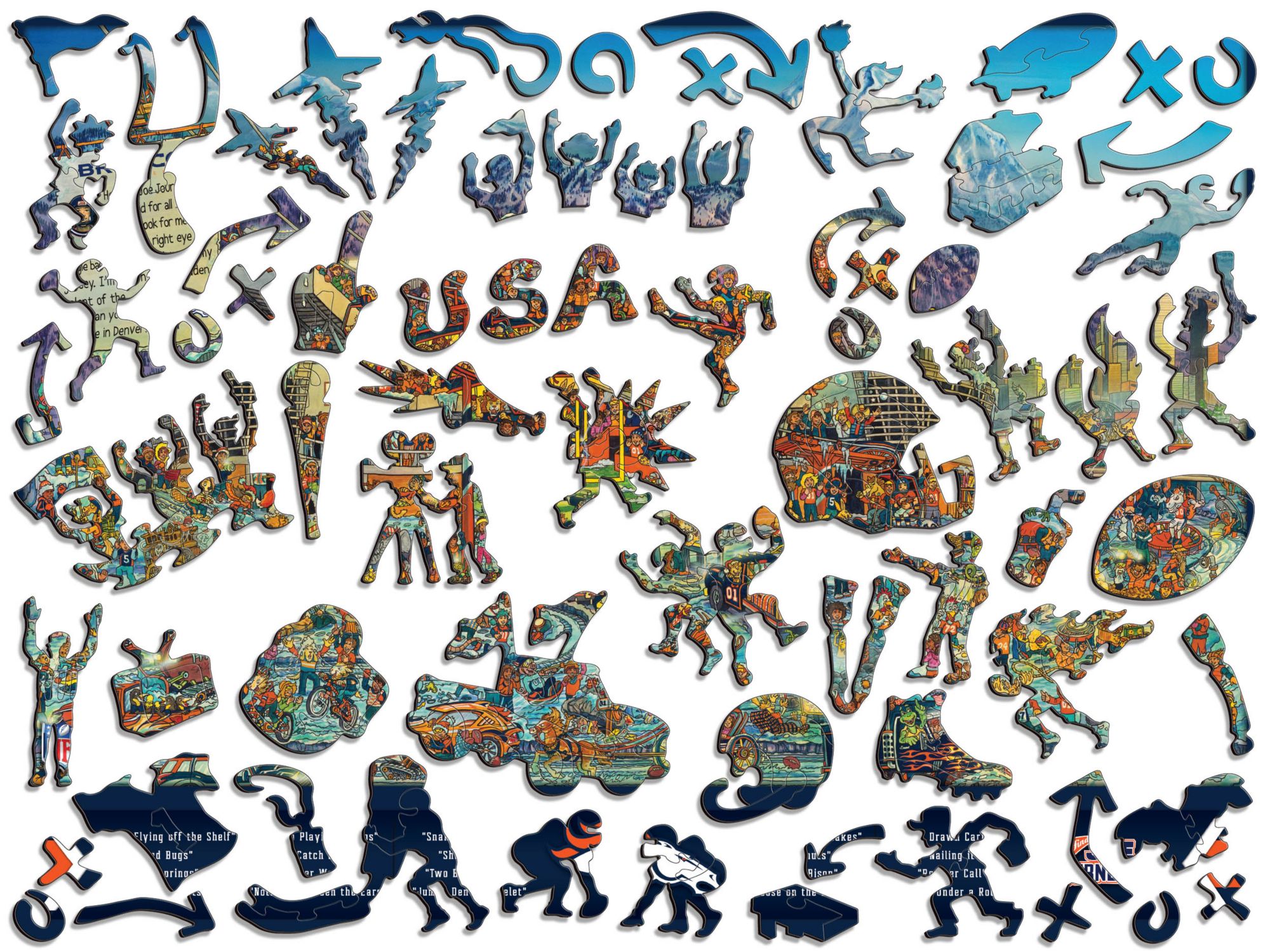 You The Fan Denver Broncos Wooden Puzzle product image