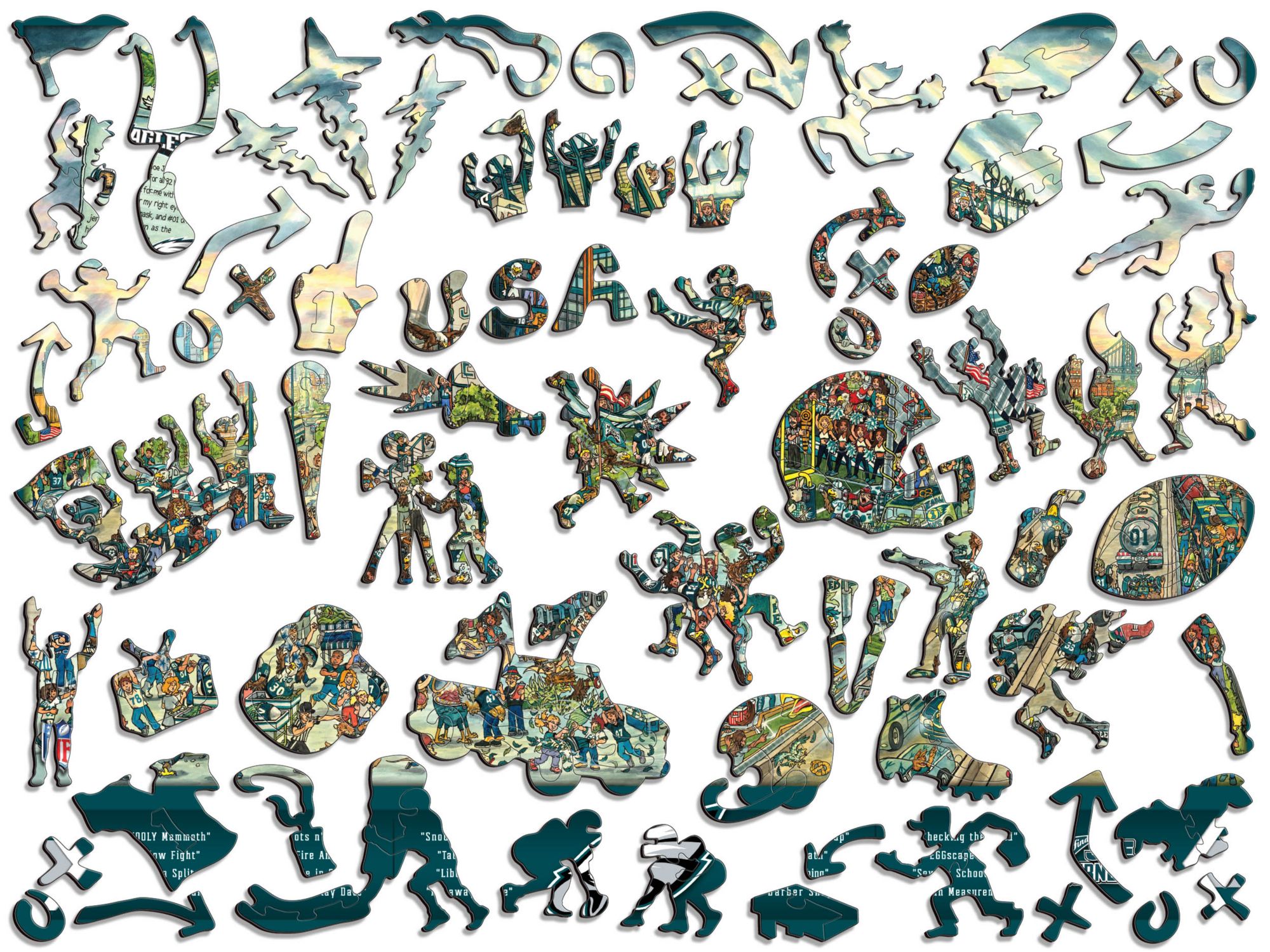 You The Fan Philadelphia Eagles Wooden Puzzle product image