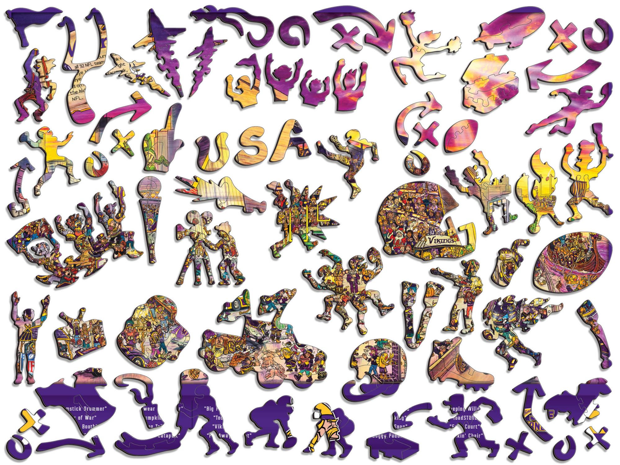 YouTheFan Minnesota Vikings Wooden Puzzle product image