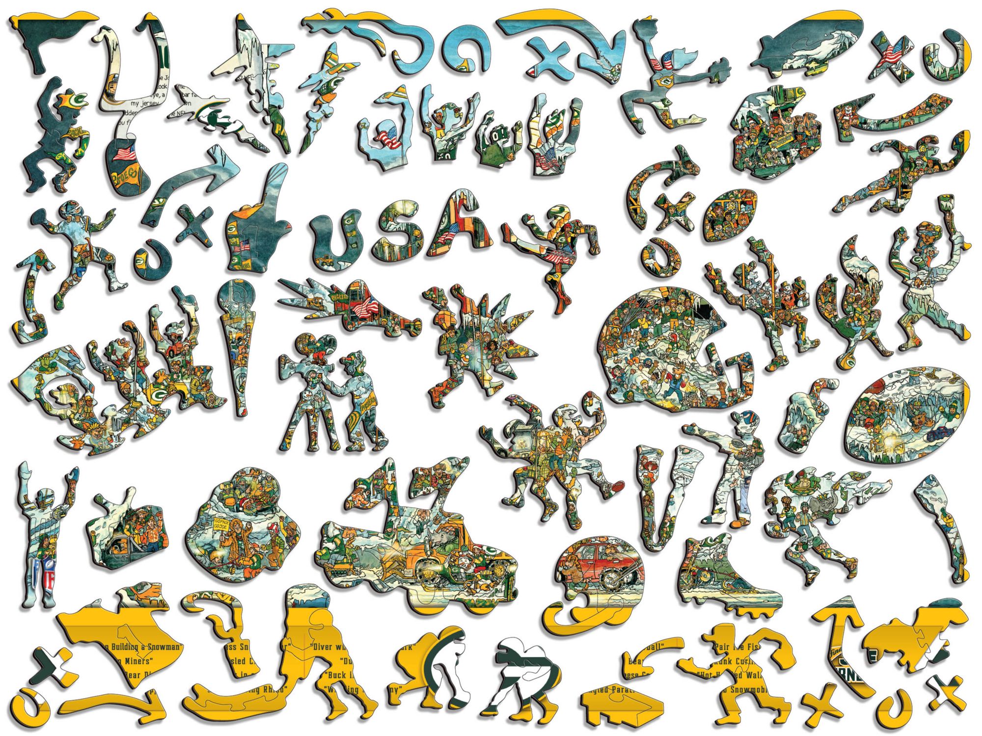 You The Fan Green Bay Packers Wooden Puzzle product image