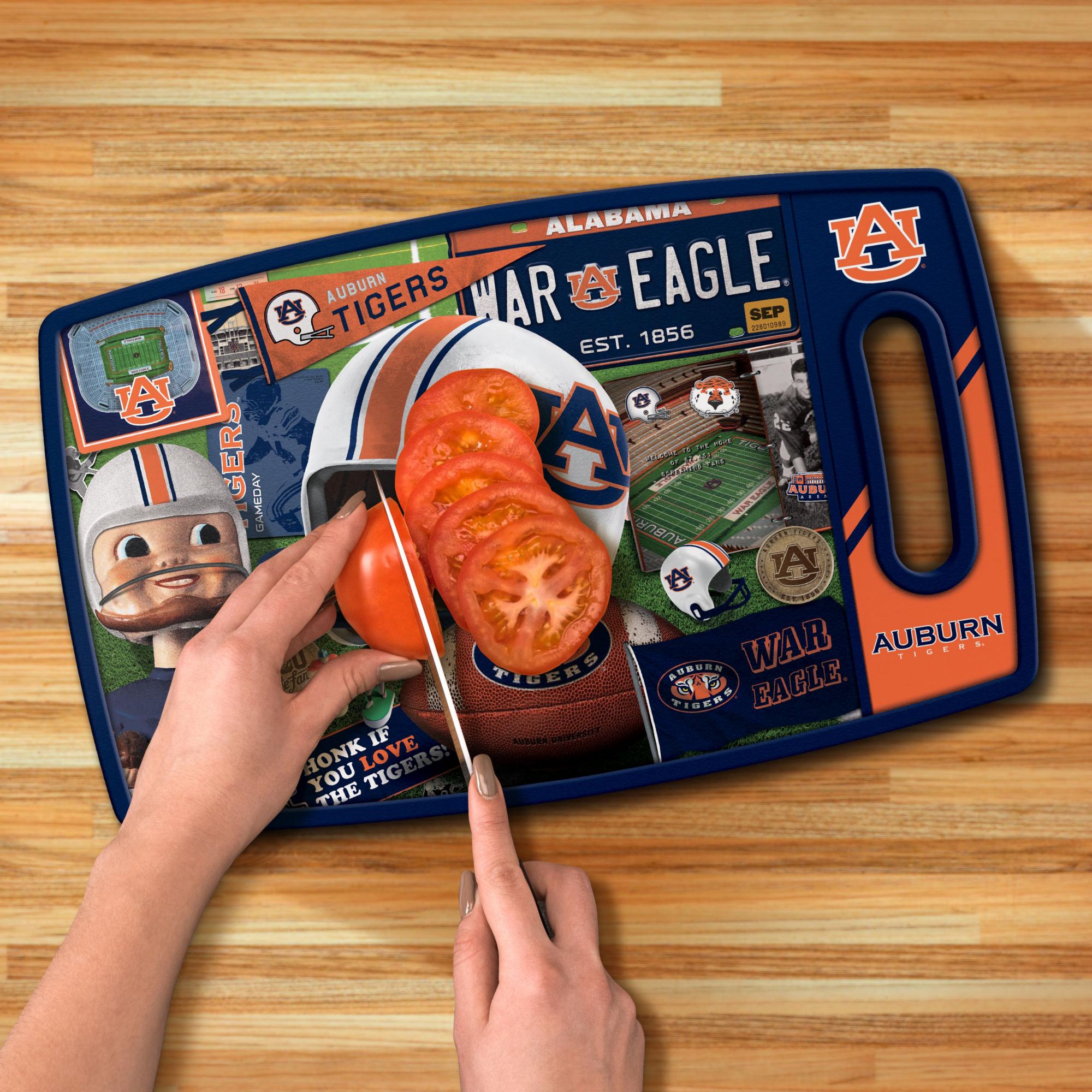 YouTheFan Auburn Tigers Retro Cutting Board product image