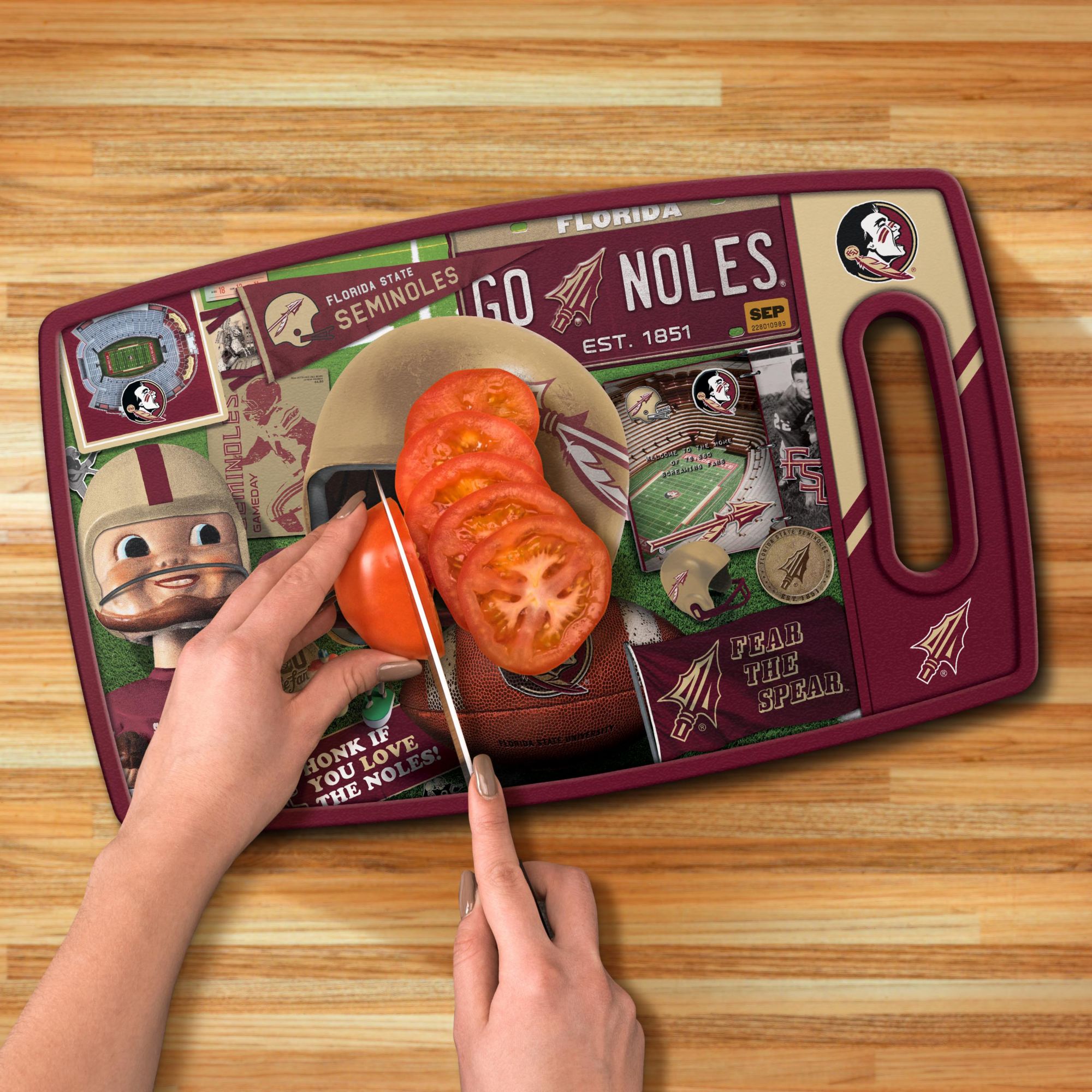 YouTheFan Florida State Seminoles Retro Cutting Board product image