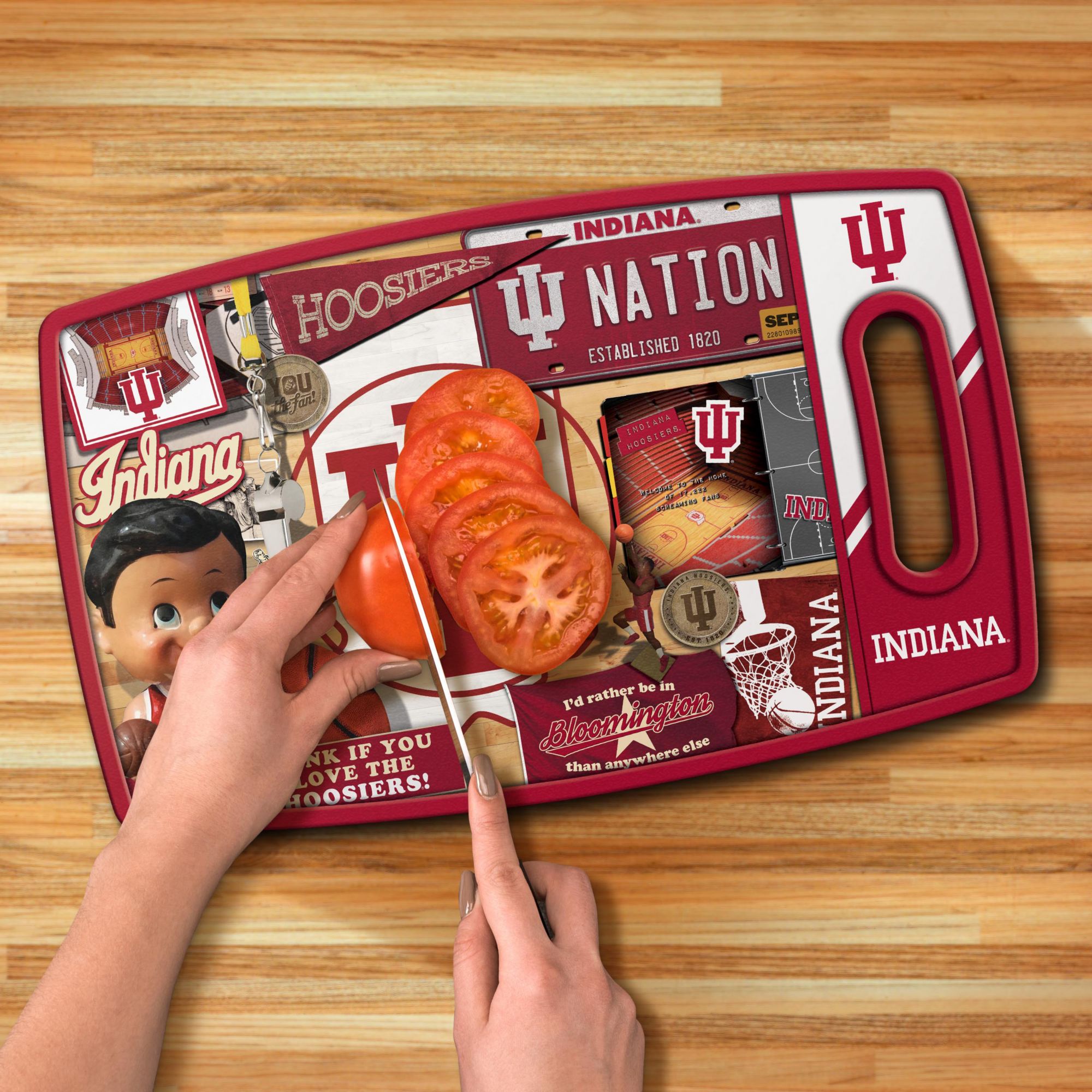YouTheFan Indiana Hoosiers Retro Cutting Board product image