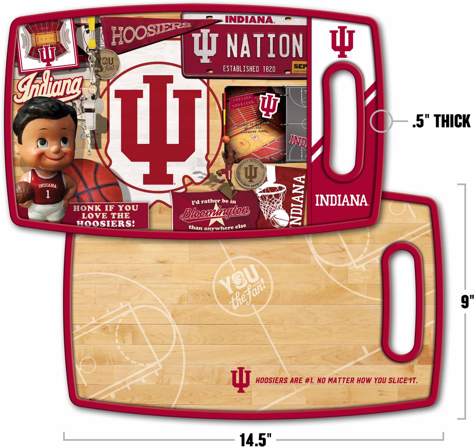 YouTheFan Indiana Hoosiers Retro Cutting Board product image