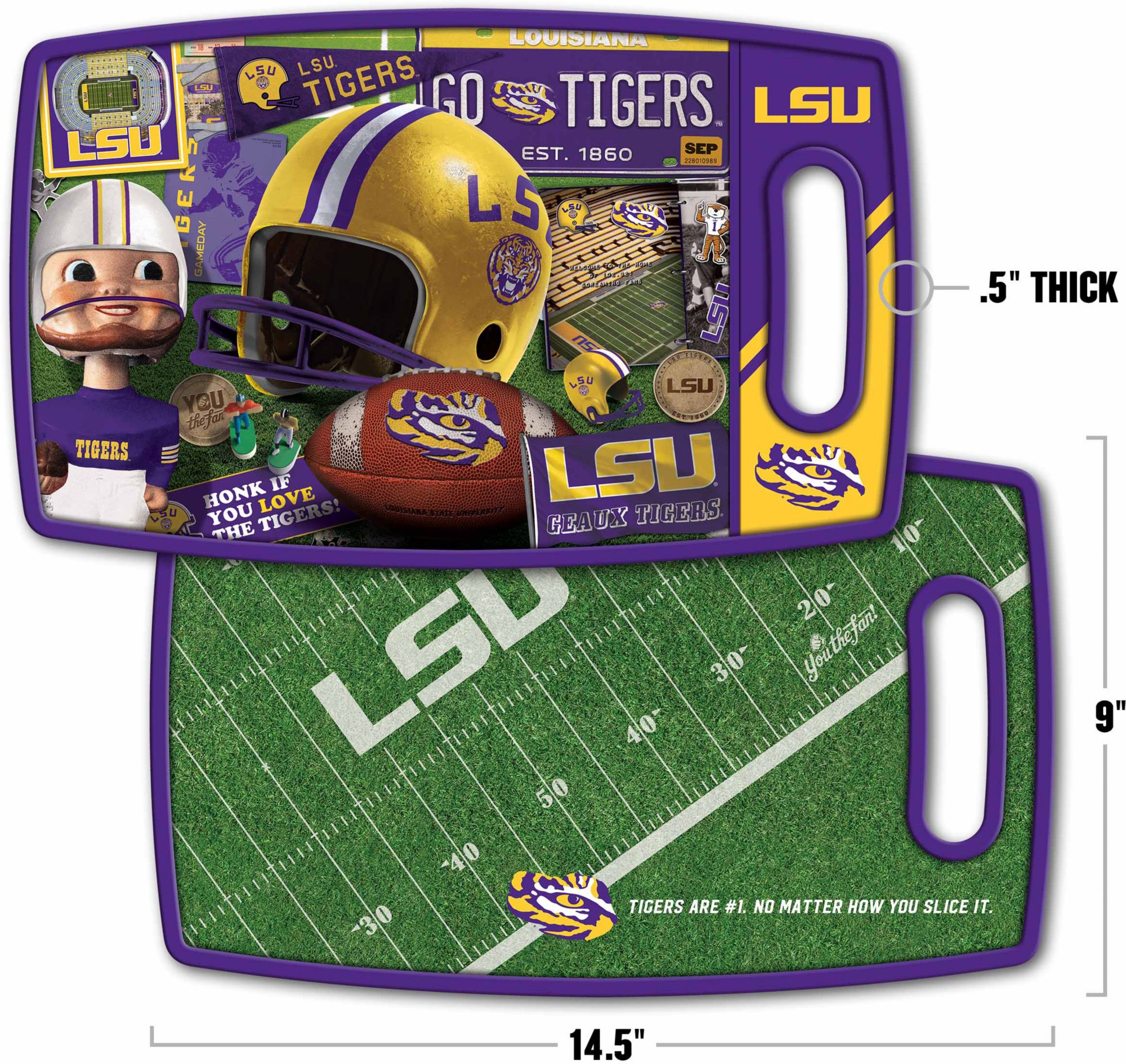 YouTheFan LSU Tigers Retro Cutting Board product image