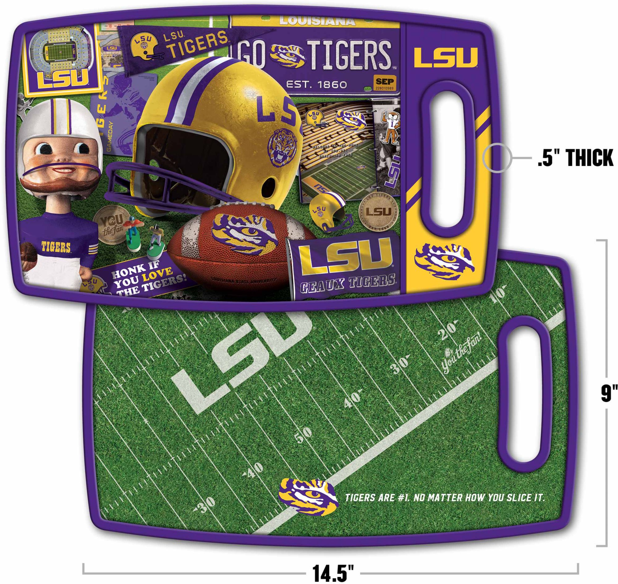 You The Fan LSU Tigers Retro Cutting Board