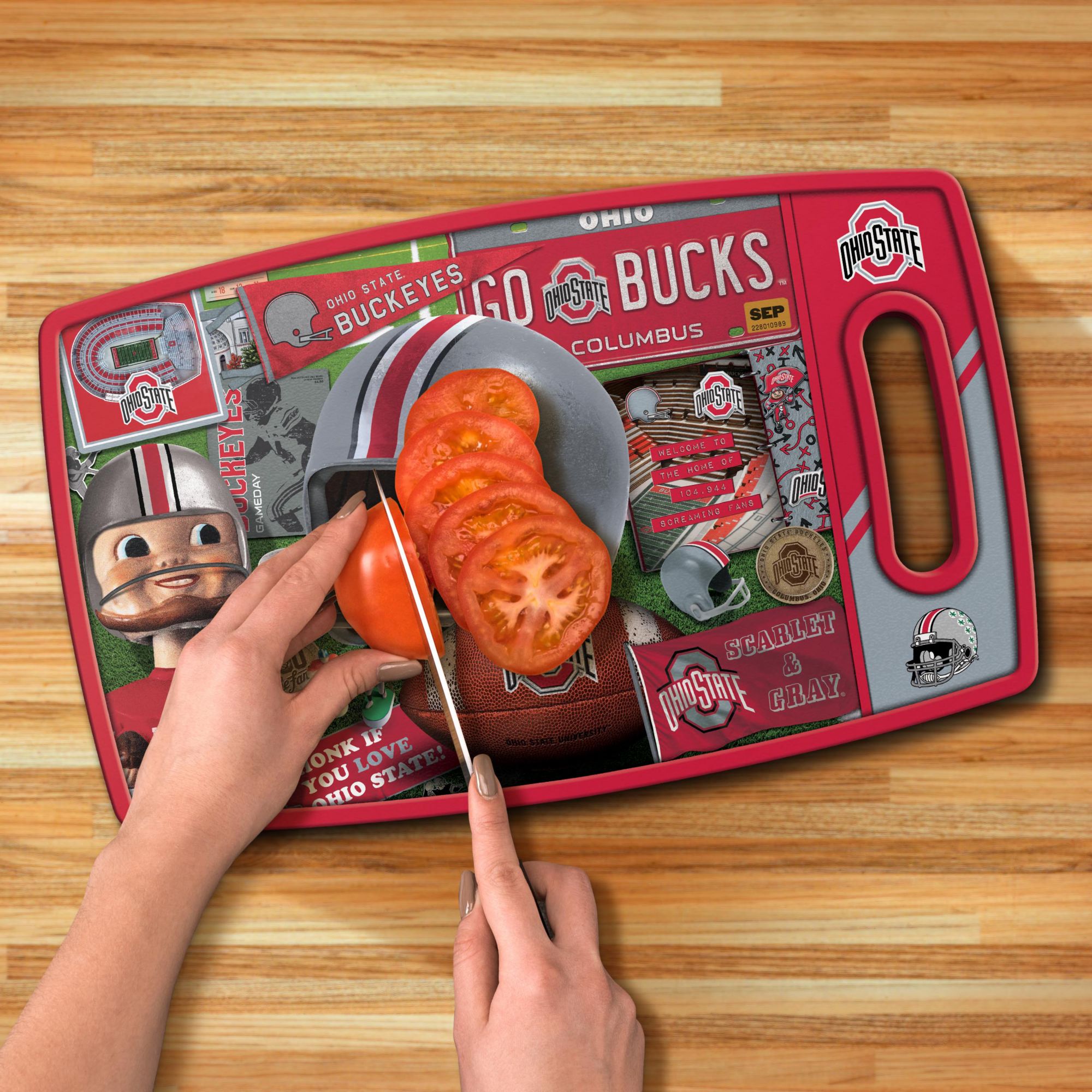 YouTheFan Ohio State Buckeyes Retro Cutting Board product image