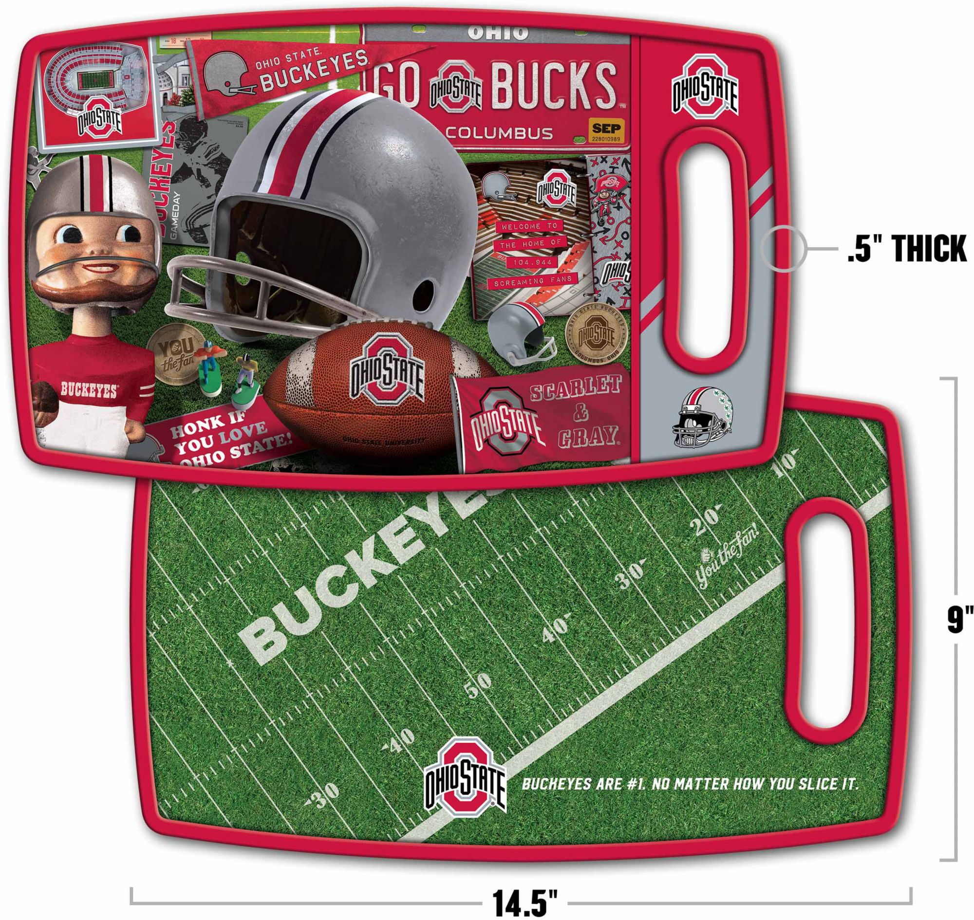YouTheFan Ohio State Buckeyes Retro Cutting Board product image