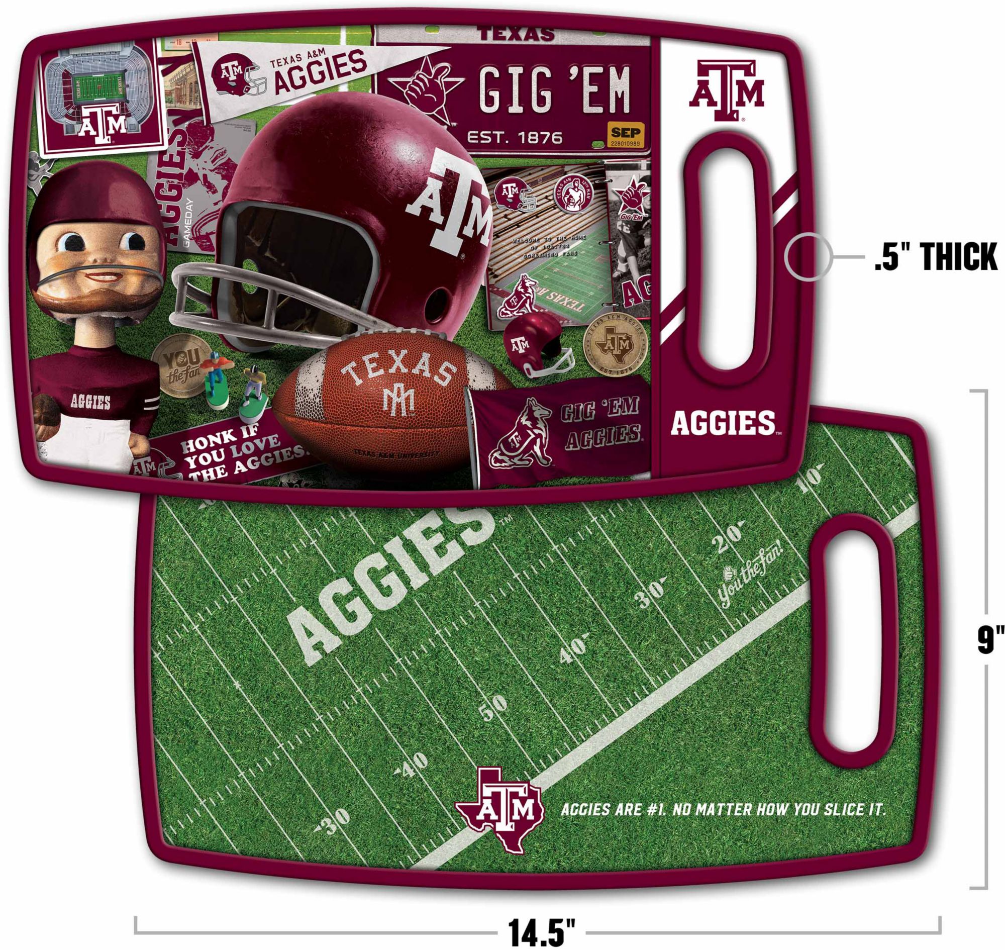 YouTheFan Texas A&M Aggies Retro Cutting Board product image