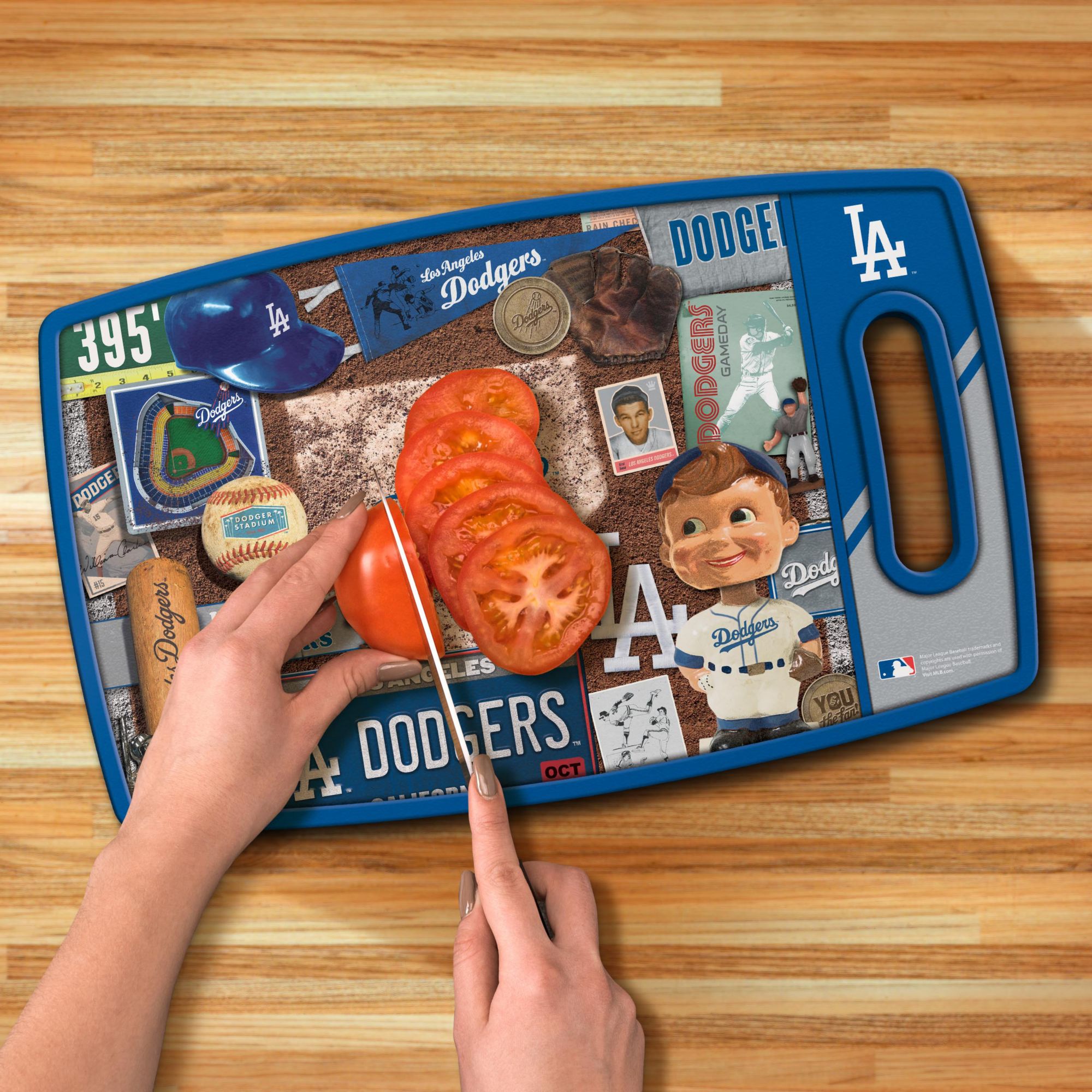 YouTheFan Los Angeles Dodgers Retro Cutting Board product image