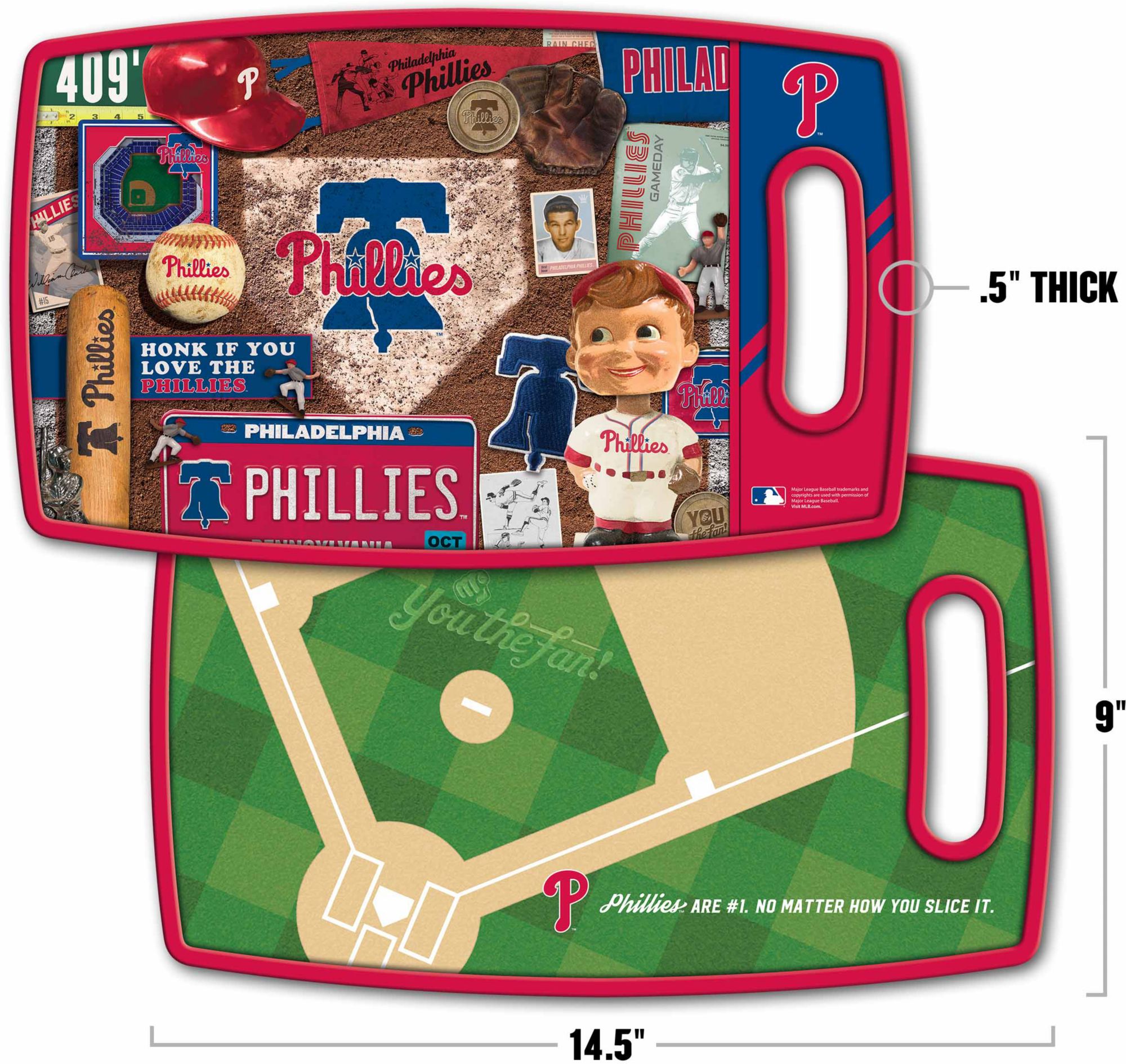 YouTheFan Philadelphia Phillies Retro Cutting Board product image
