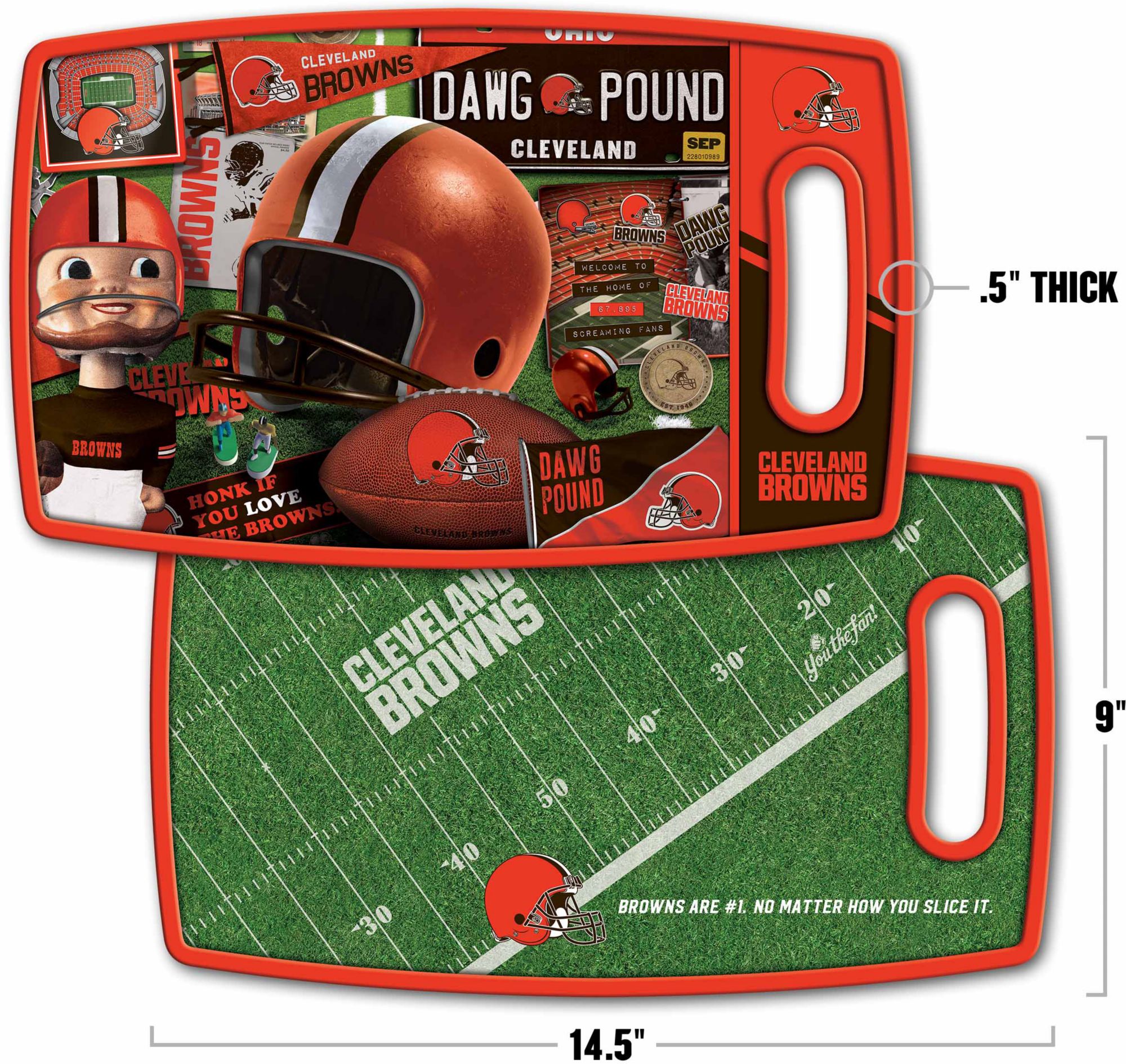 YouTheFan Cleveland Browns Retro Cutting Board product image