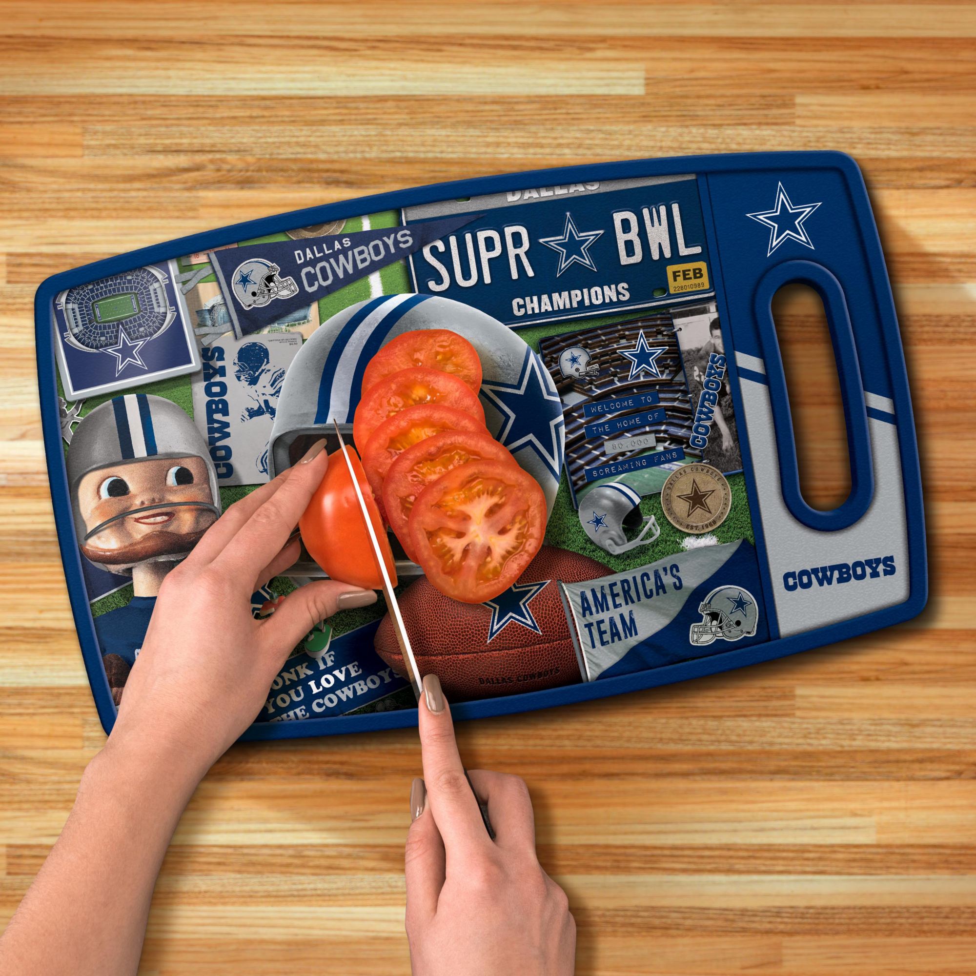 YouTheFan Dallas Cowboys Retro Cutting Board product image