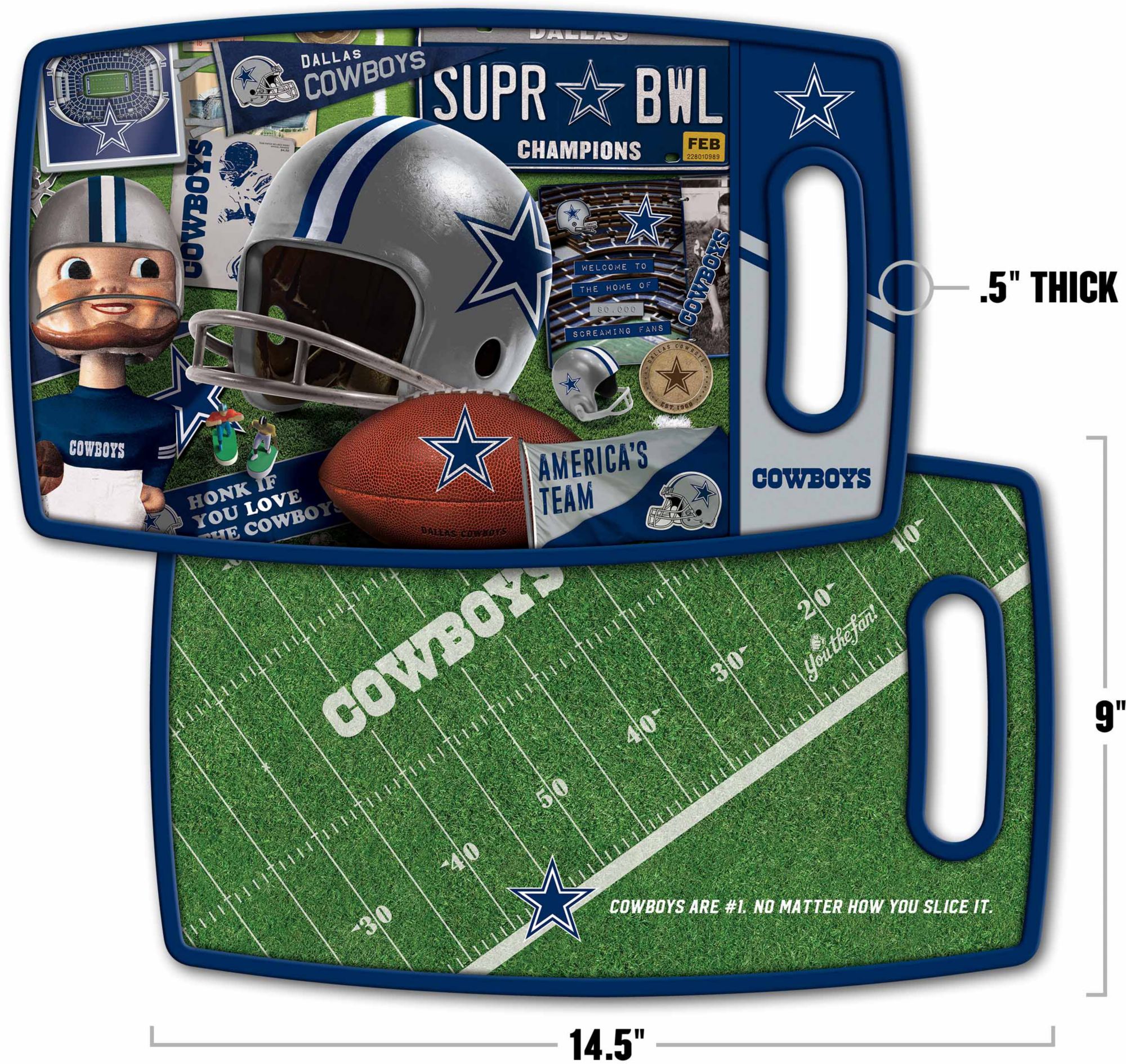 YouTheFan Dallas Cowboys Retro Cutting Board product image