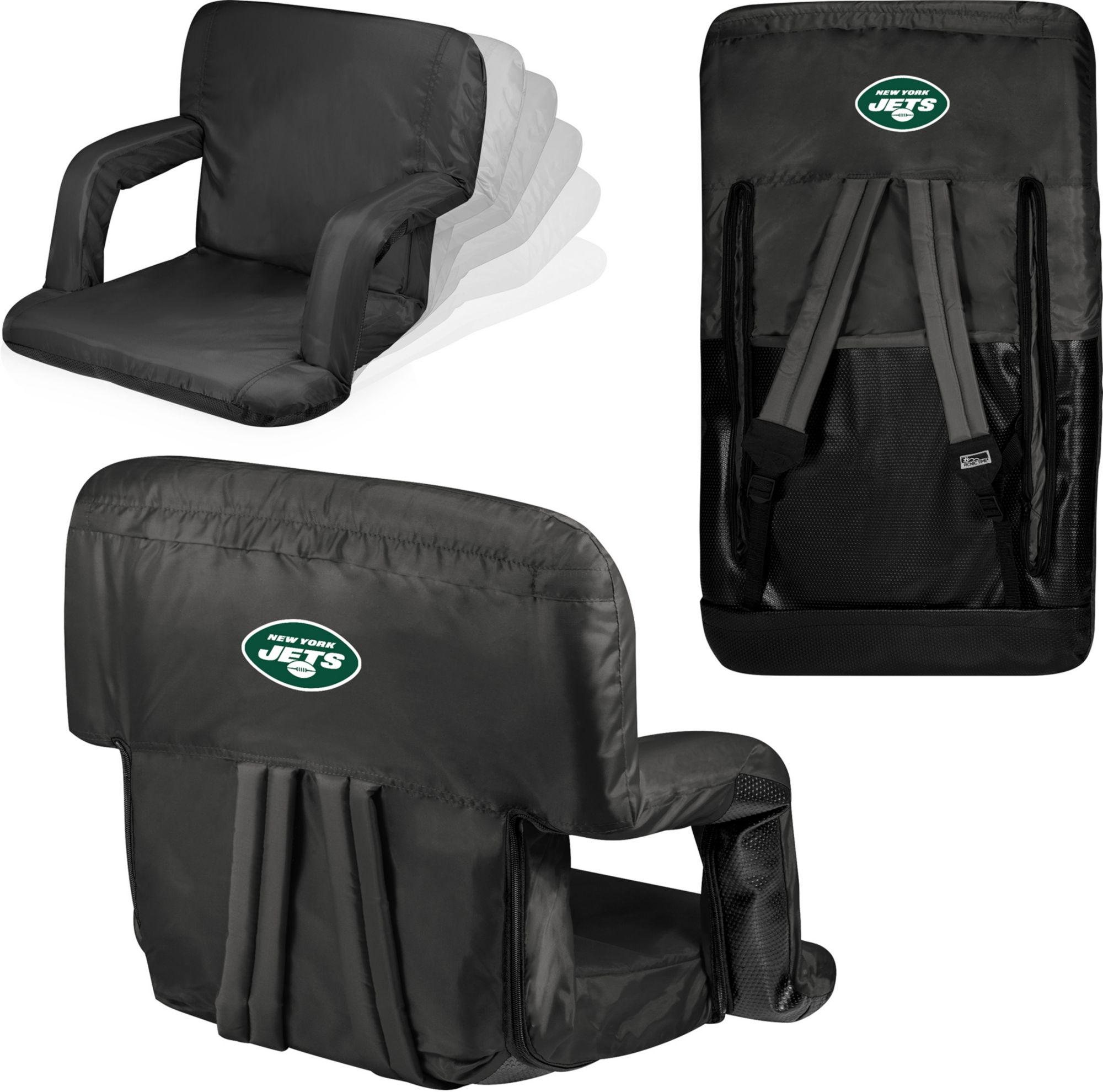 Picnic Time New York Jets Black Reclining Stadium Seat product image