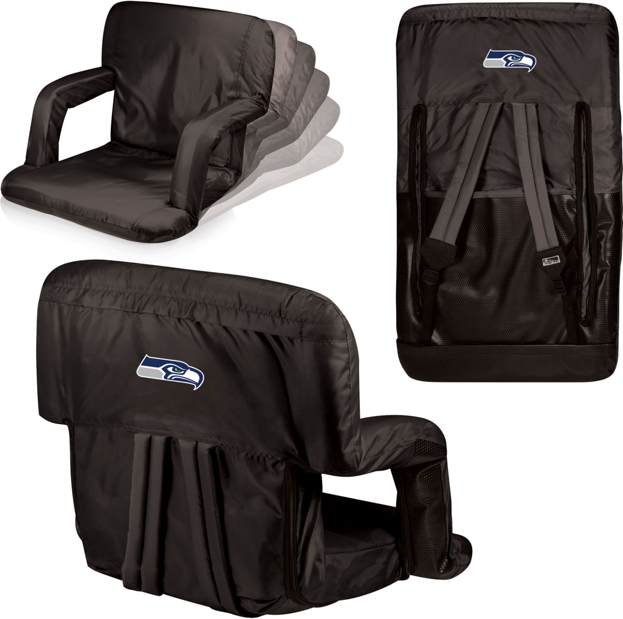 Picnic Time Seattle Seahawks Black Reclining Stadium Seat product image