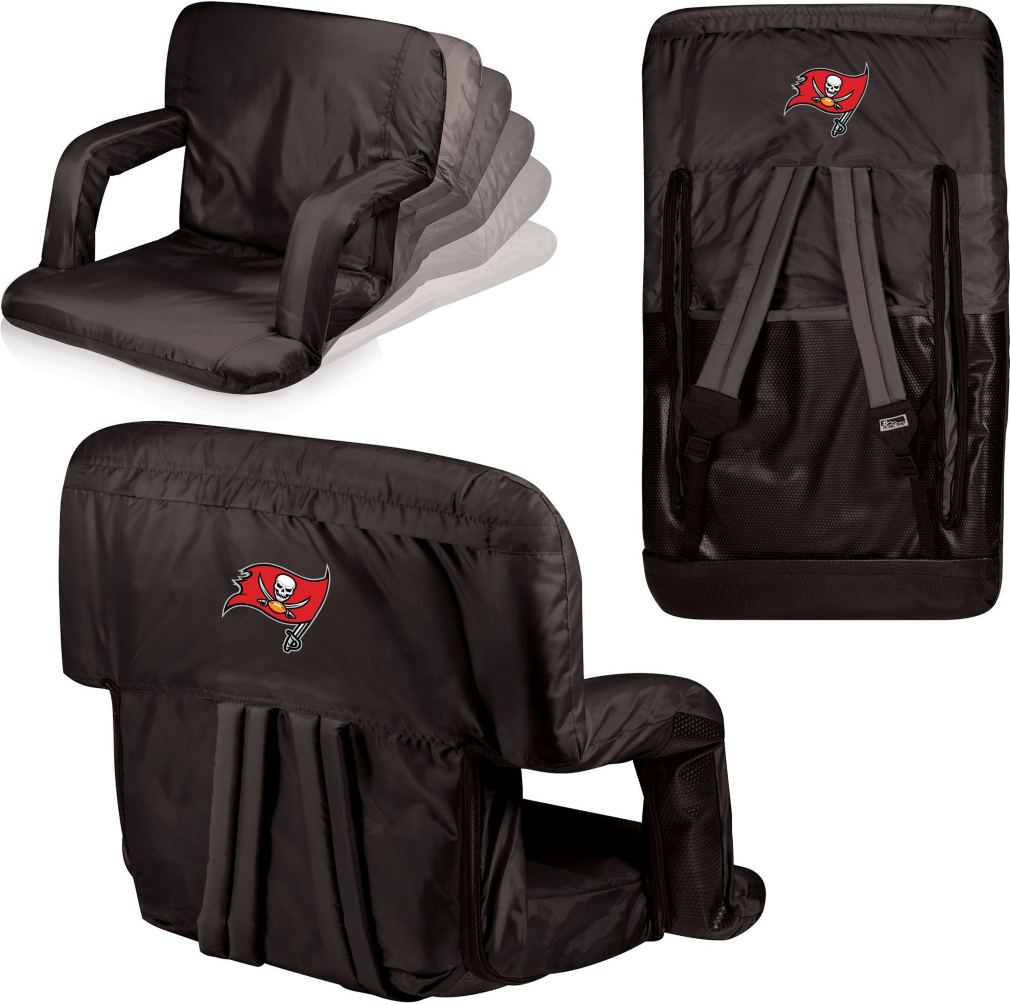 Picnic Time Tampa Bay Buccaneers Black Reclining Stadium Seat product image