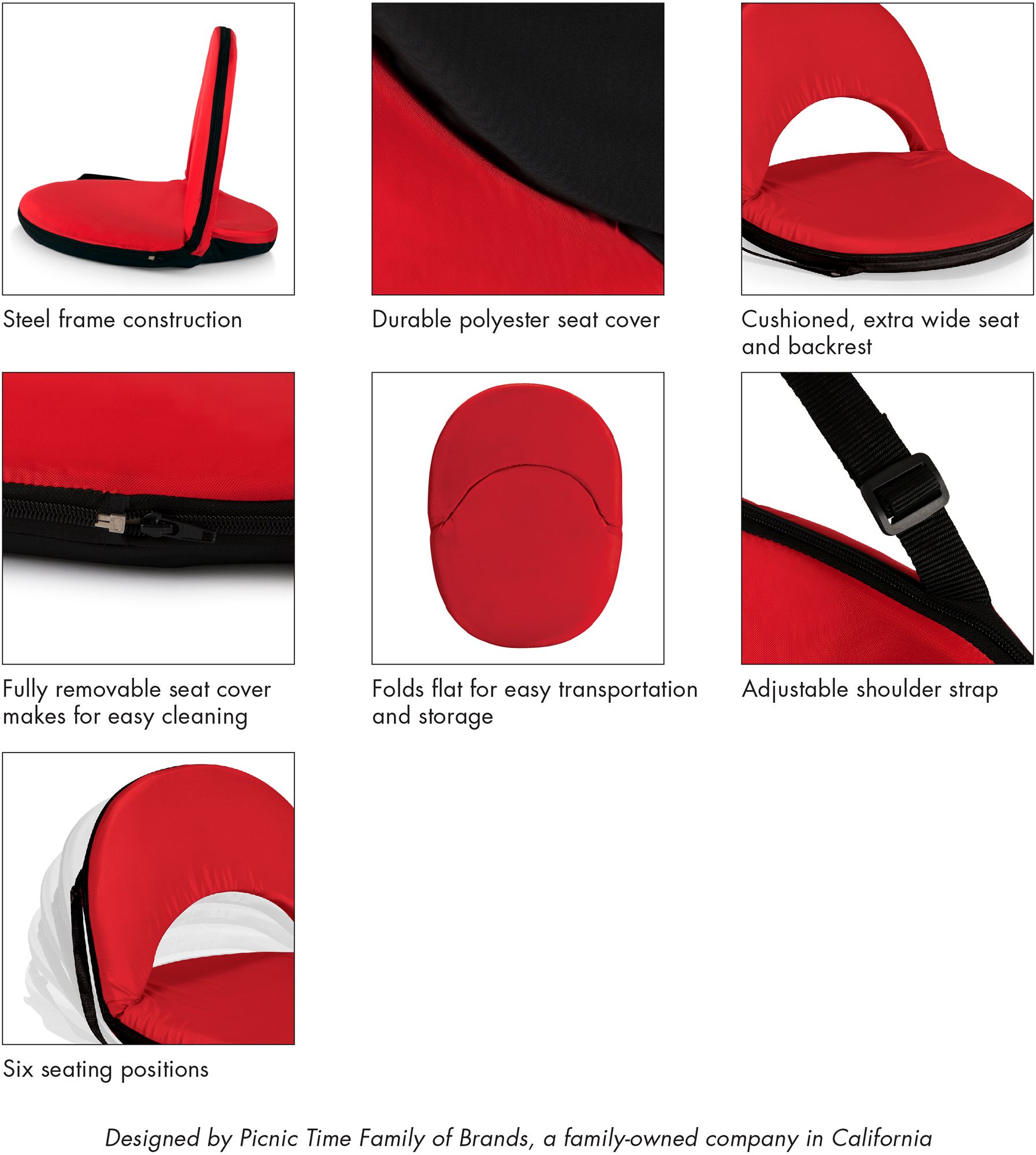 Picnic Time Buffalo Bills Oniva Portable Reclining Seat product image