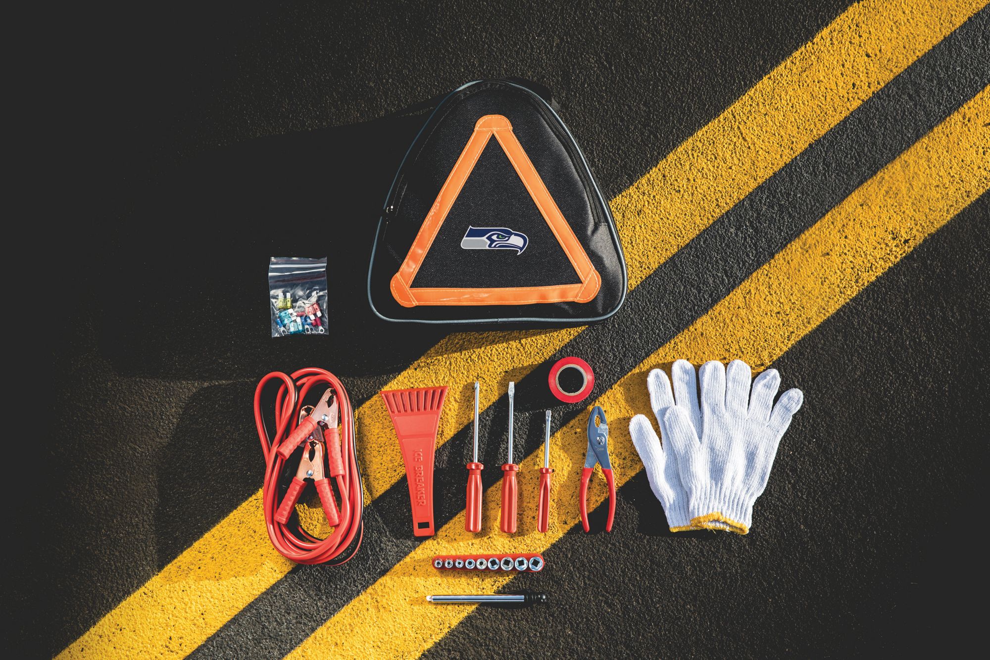 Picnic Time Seattle Seahawks Emergency Roadside Car Kit product image