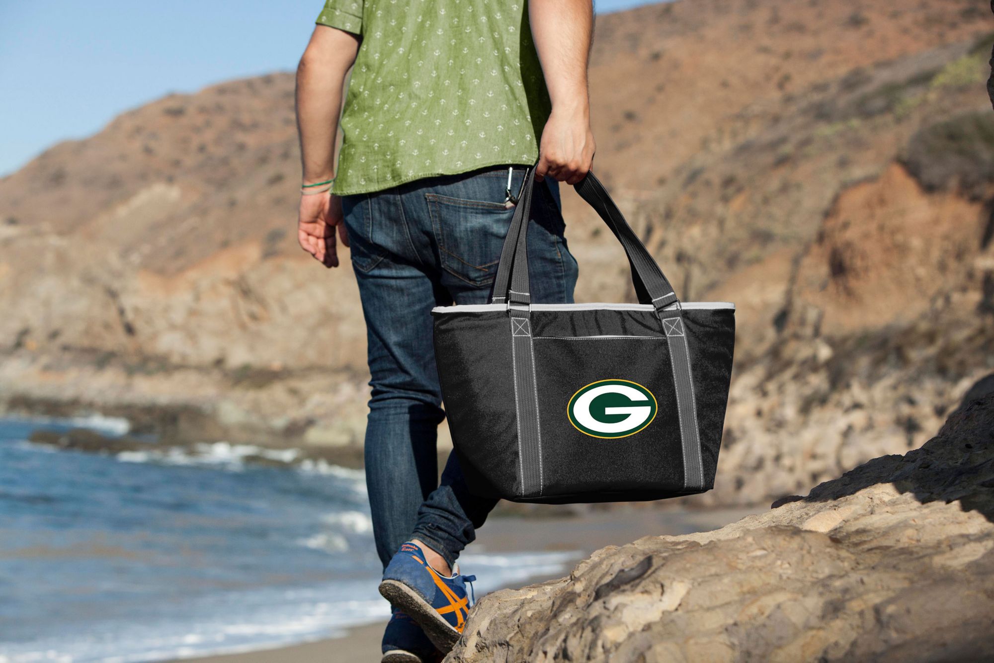 Picnic Time Green Bay Packers Black Topanga Cooler Tote Bag product image