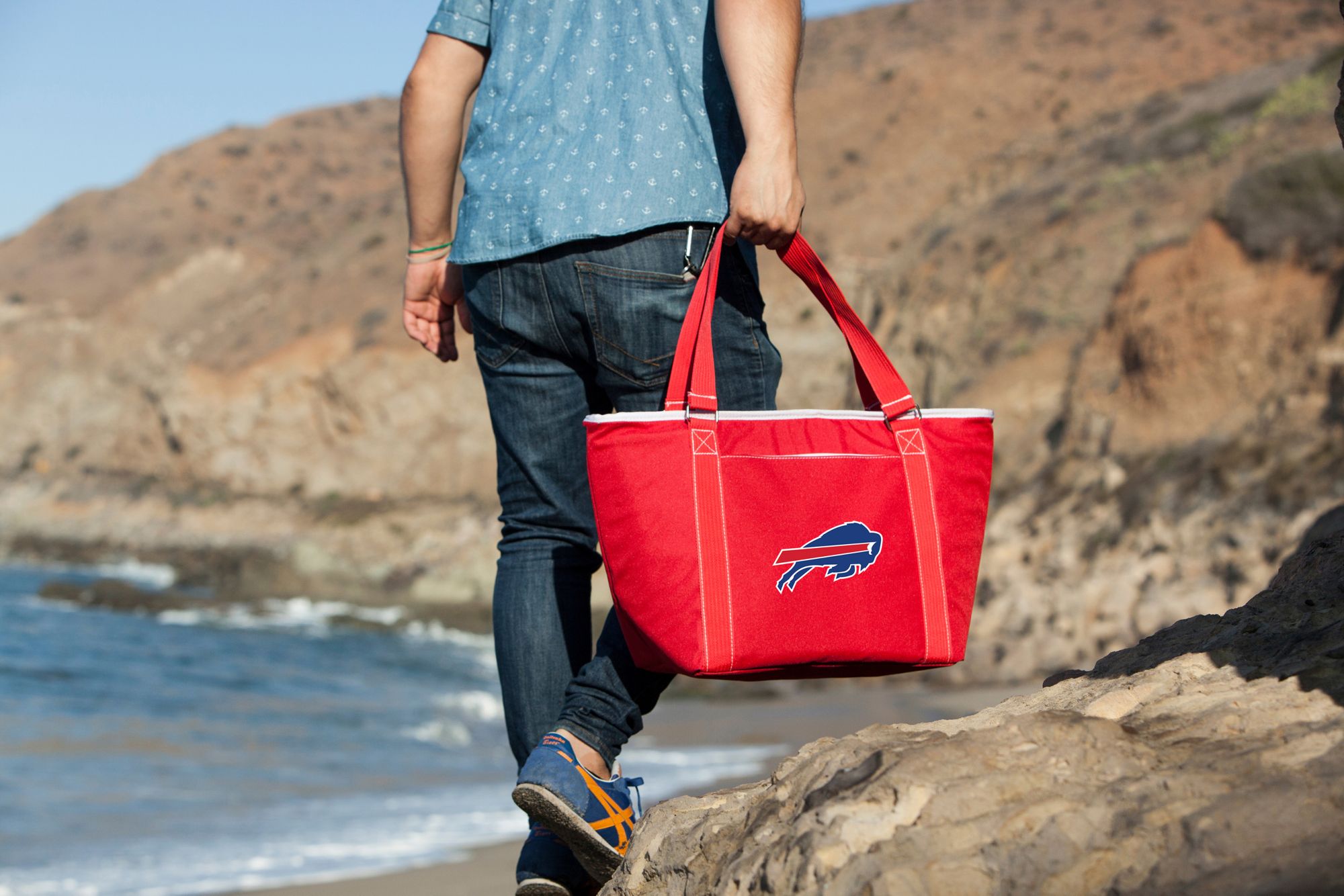 Picnic Time Buffalo Bills Red Topanga Cooler Tote Bag