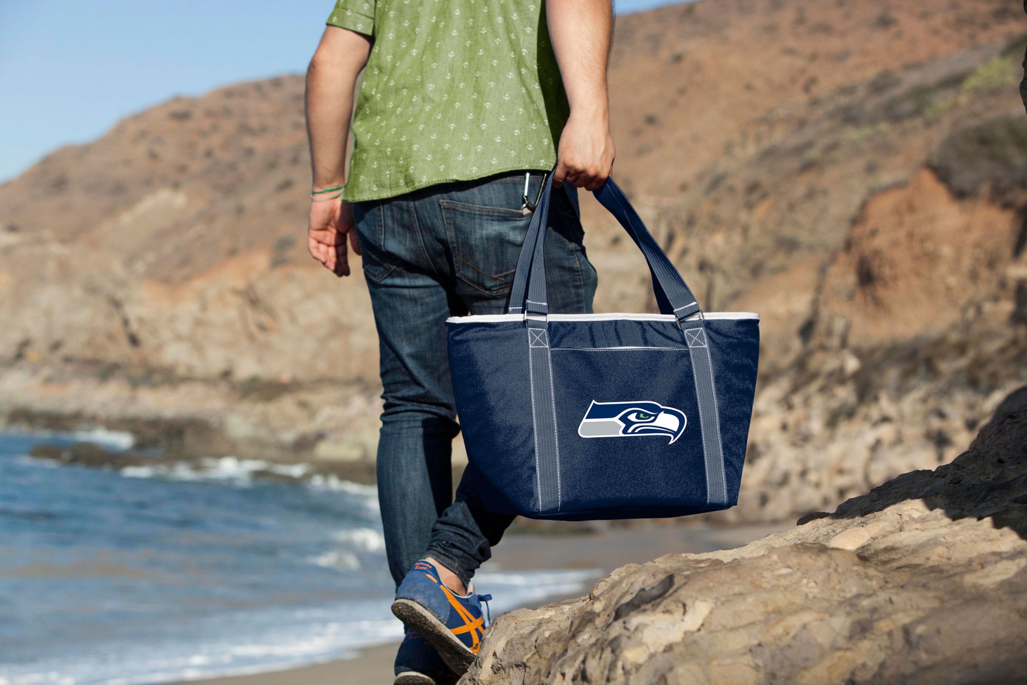 Picnic Time Seattle Seahawks Navy Topanga Cooler Tote Bag product image