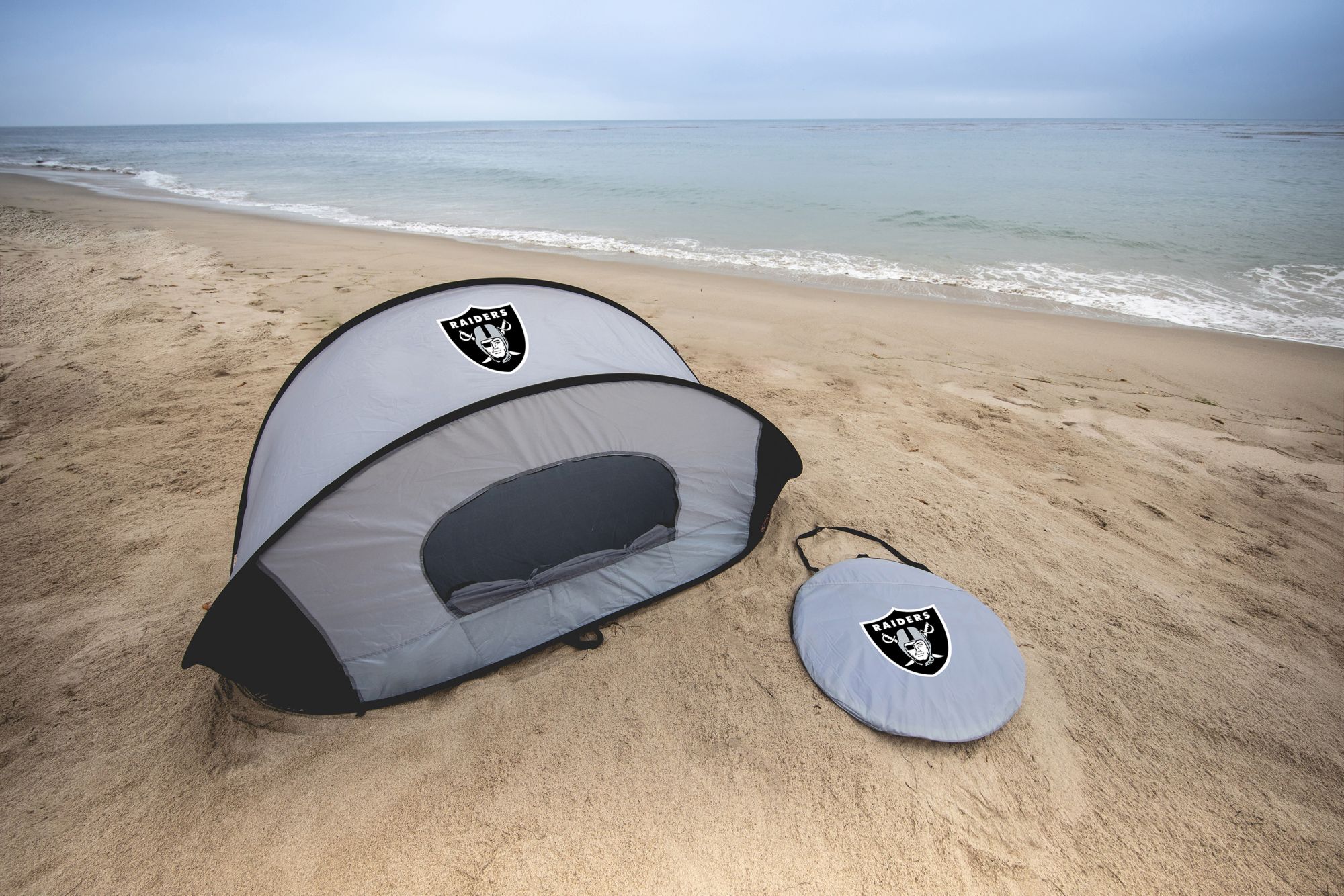 Picnic Time Las Vegas Raiders Manta Portable Beach Tent product image