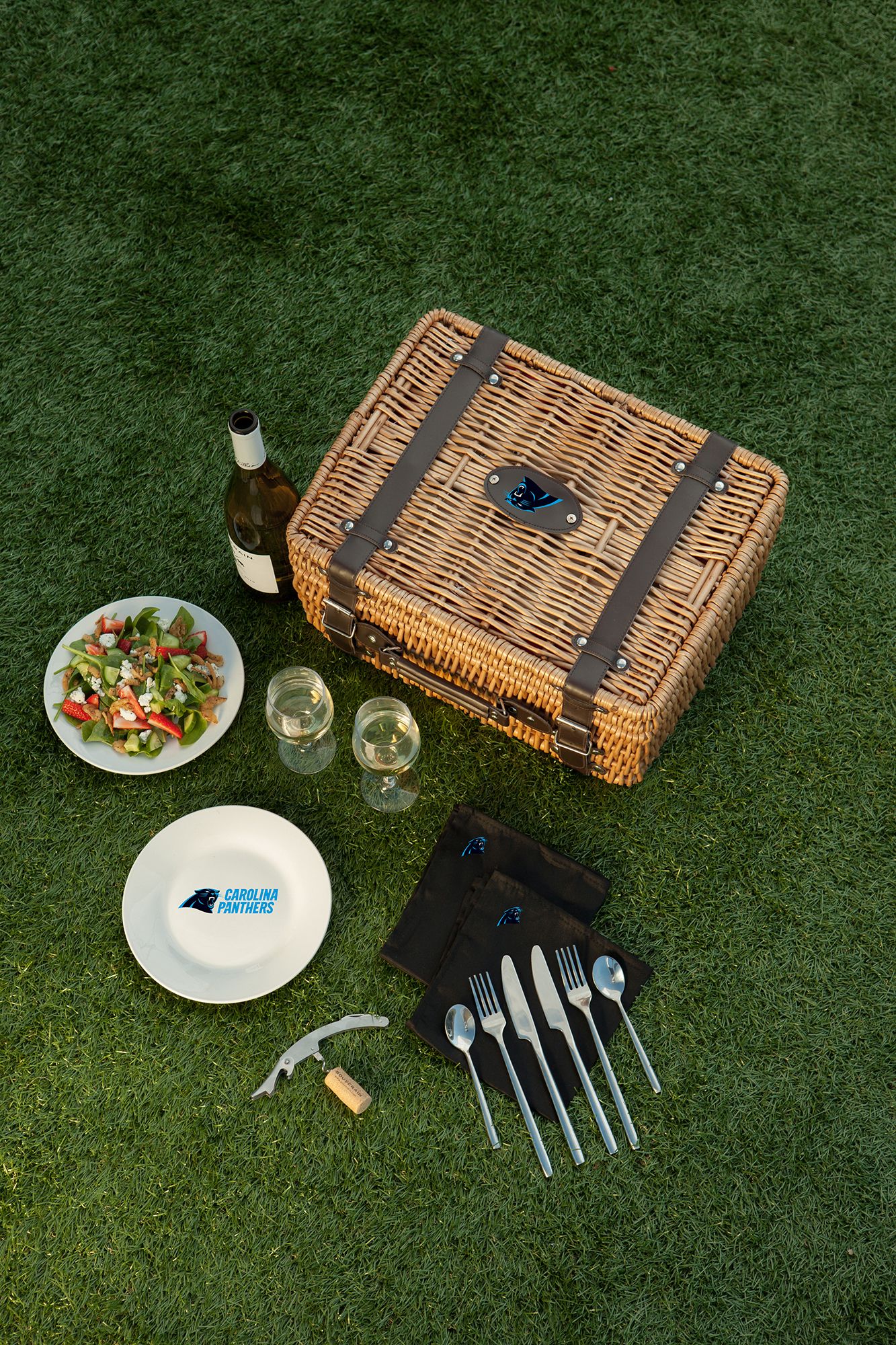 Picnic Time Carolina Panthers Champion Picnic Basket