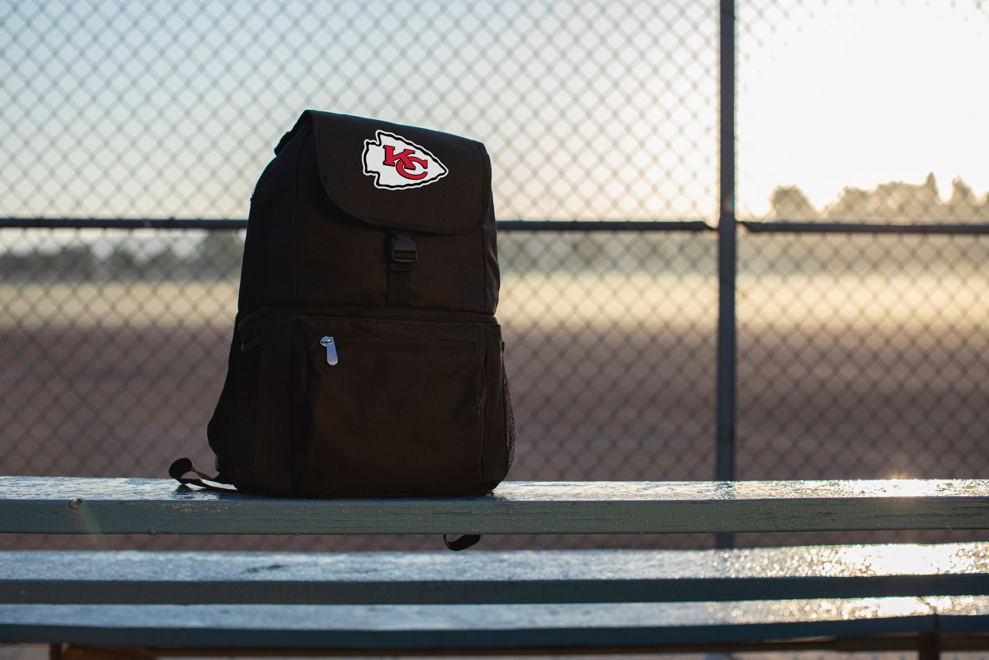 Picnic Time Kansas City Chiefs Black Zuma Backpack Cooler