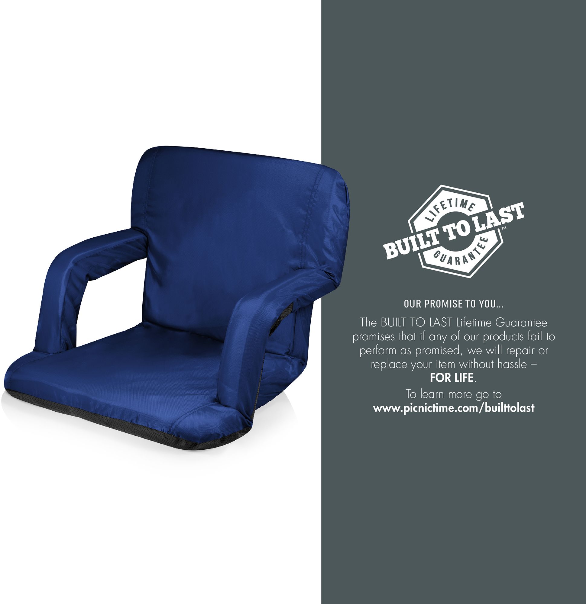 Picnic Time Los Angeles Rams Navy Reclining Stadium Seat product image