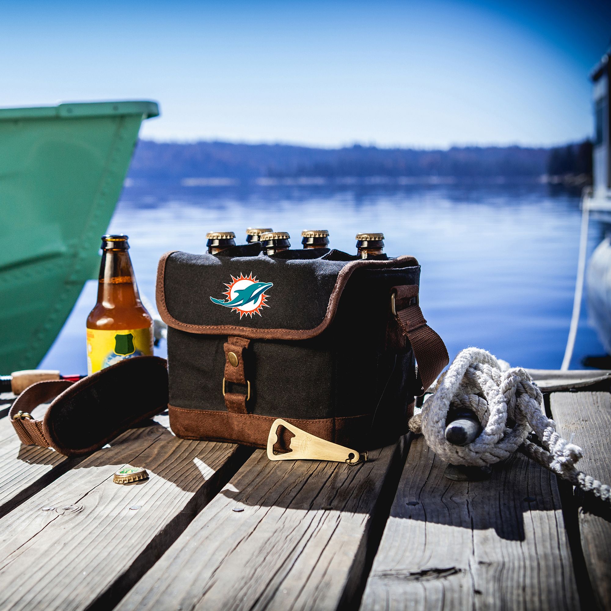Picnic Time Miami Dolphins Beer Caddy Cooler Tote product image