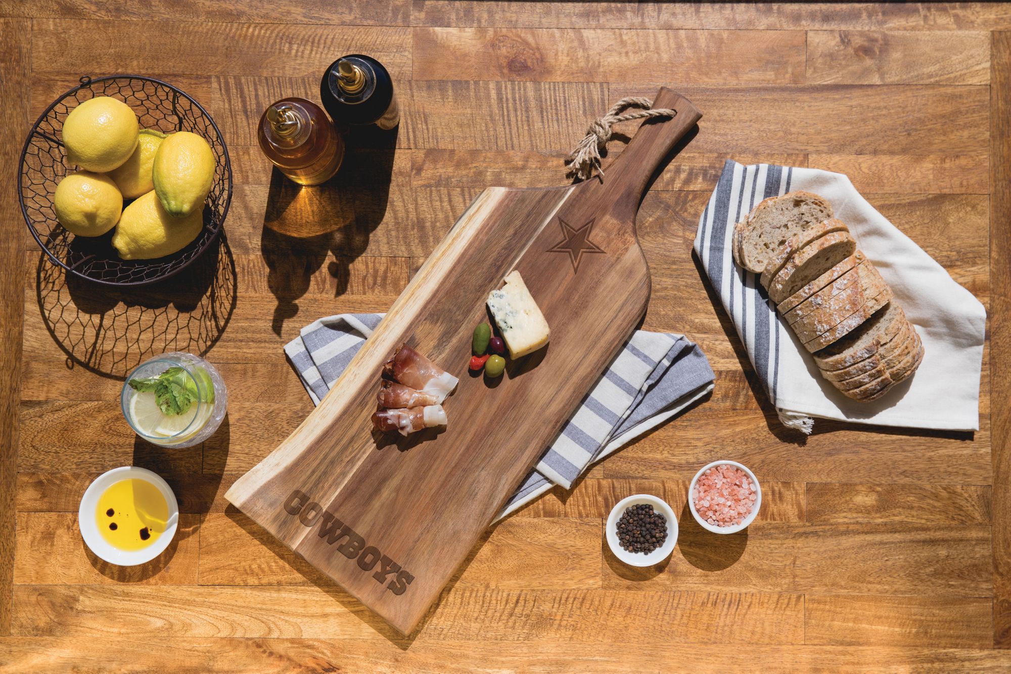 Picnic Time Dallas Cowboys Acacia Charcuterie Board product image