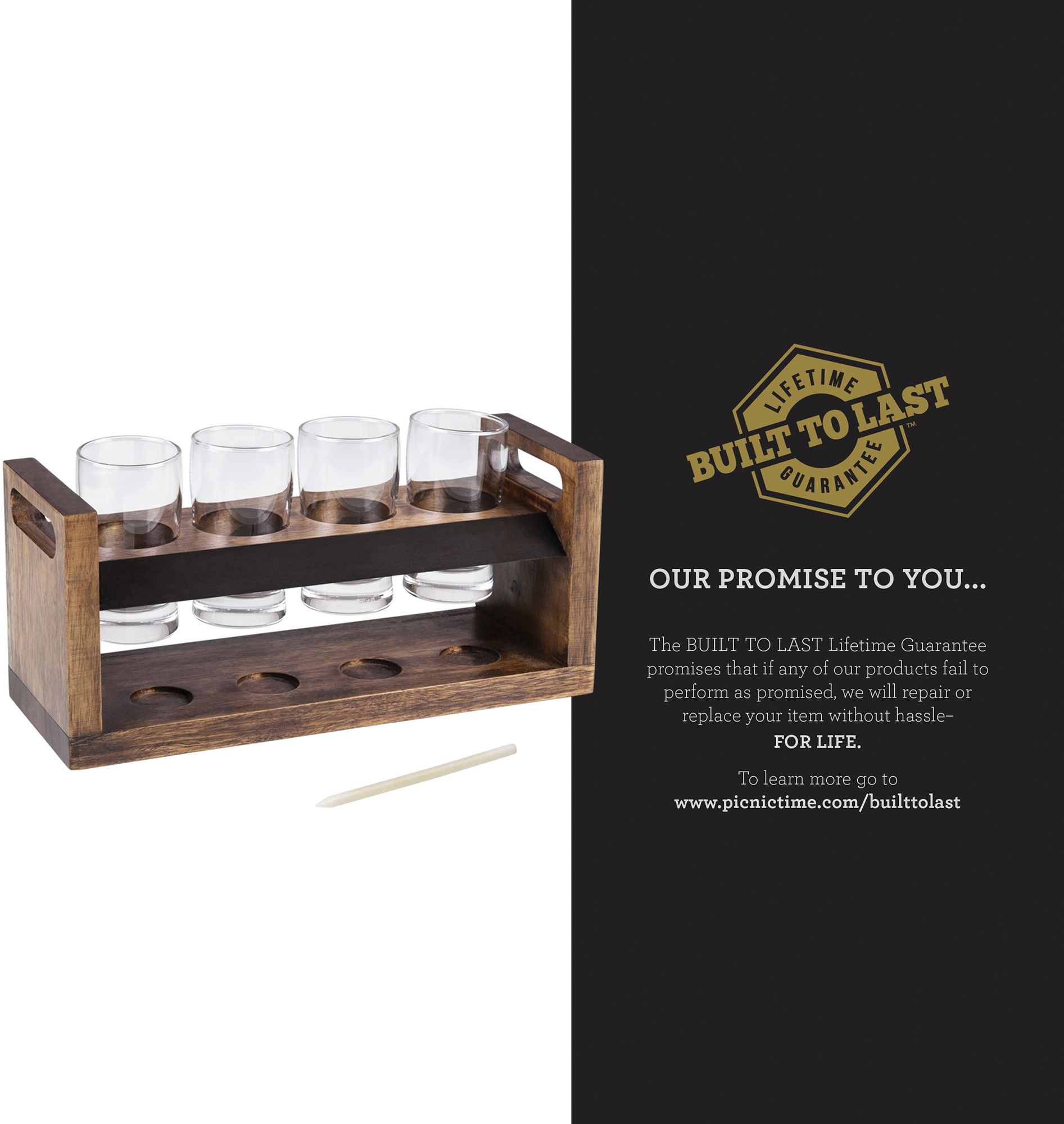 Picnic Time Los Angeles Chargers Beer Flight Beverage Sampler product image