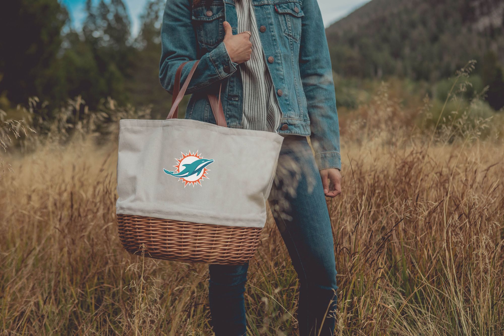 Picnic Time Miami Dolphins Promenade Picnic Basket