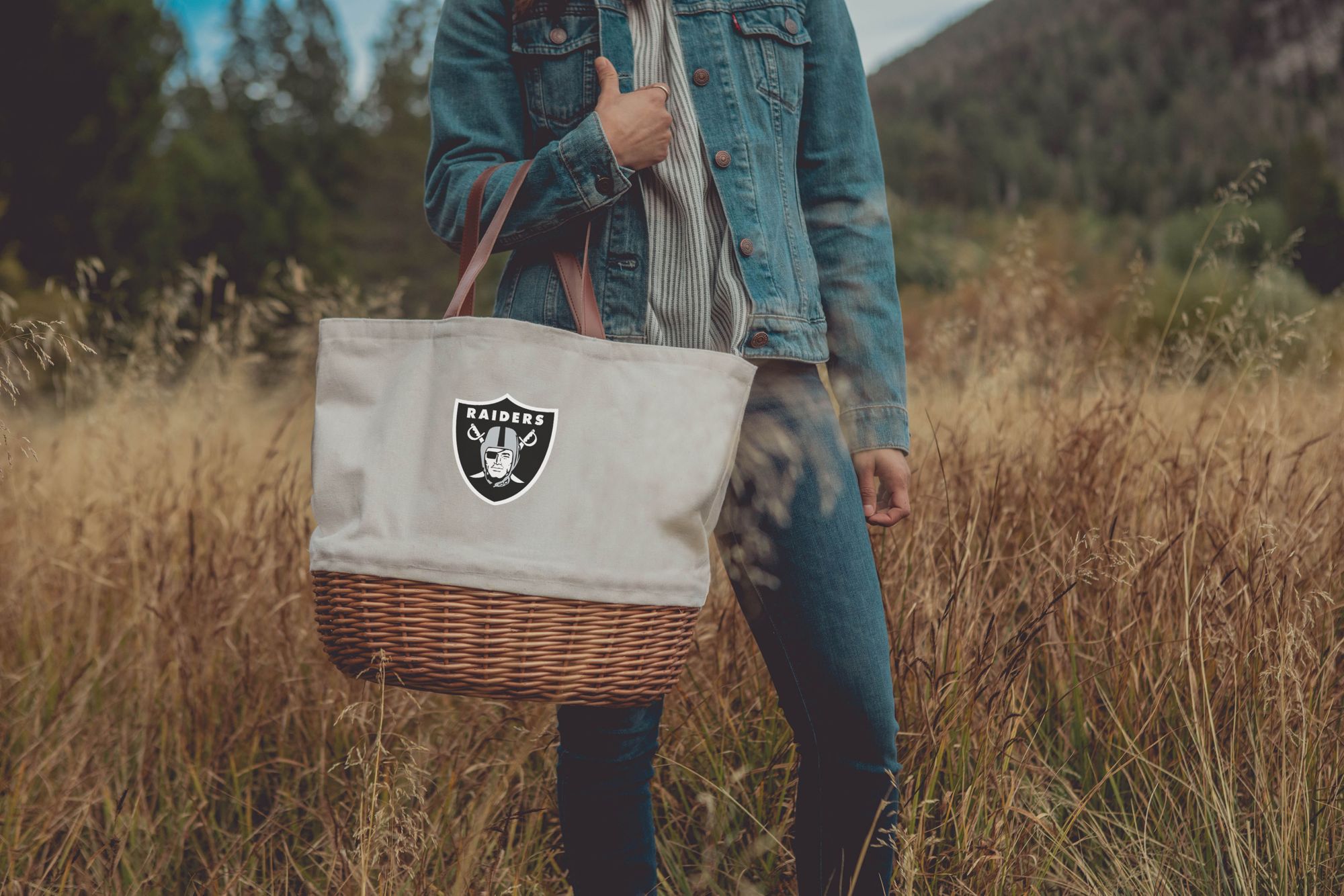 Picnic Time Las Vegas Raiders Promenade Picnic Basket product image